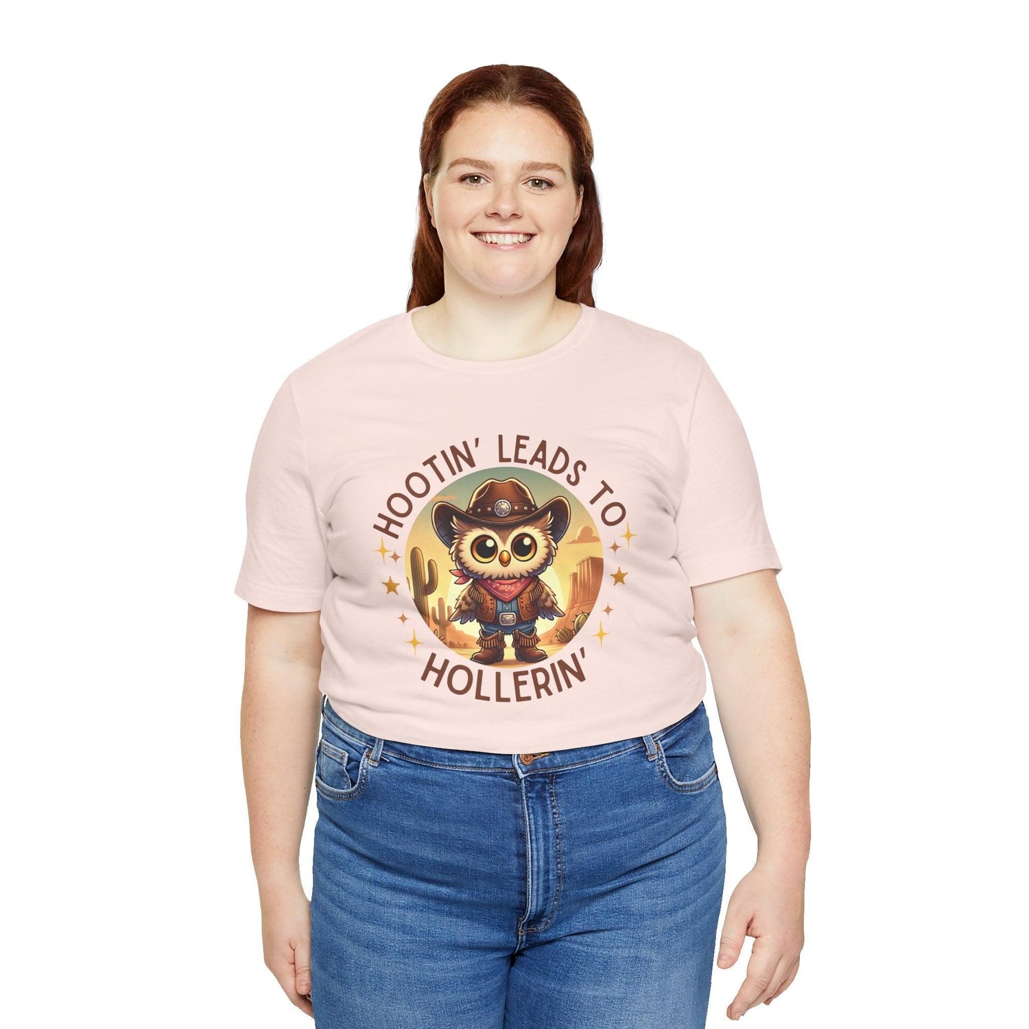 Hootin' Leads to Hollerin' - Unisex Jersey Tee - ๐ค  Yeehaw! Embrace Your Inner Cowboy/Cowgirl ๐ค  - Whippie's