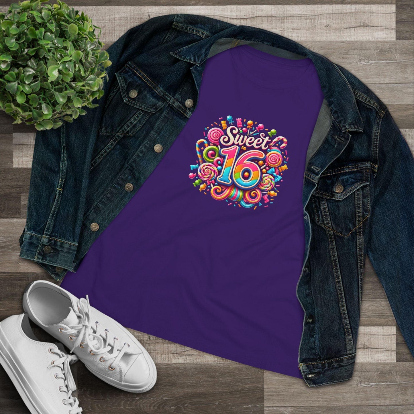 Sweet 16 Tee - Let's Celebrate! 🎉🍭 - Women's Softstyle Tee - Whippie's
