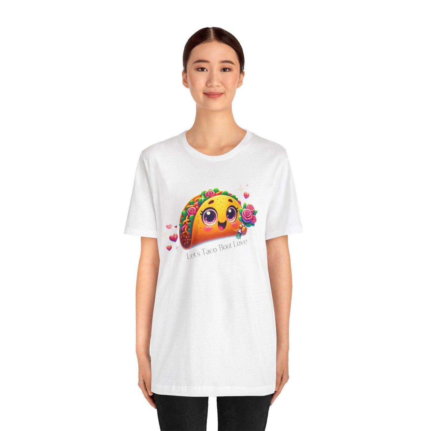 🌮 Let's Taco 'Bout Love 💖 Unisex Jersey Tee ✨ Spread the love this Valentine's Day! - Whippie's