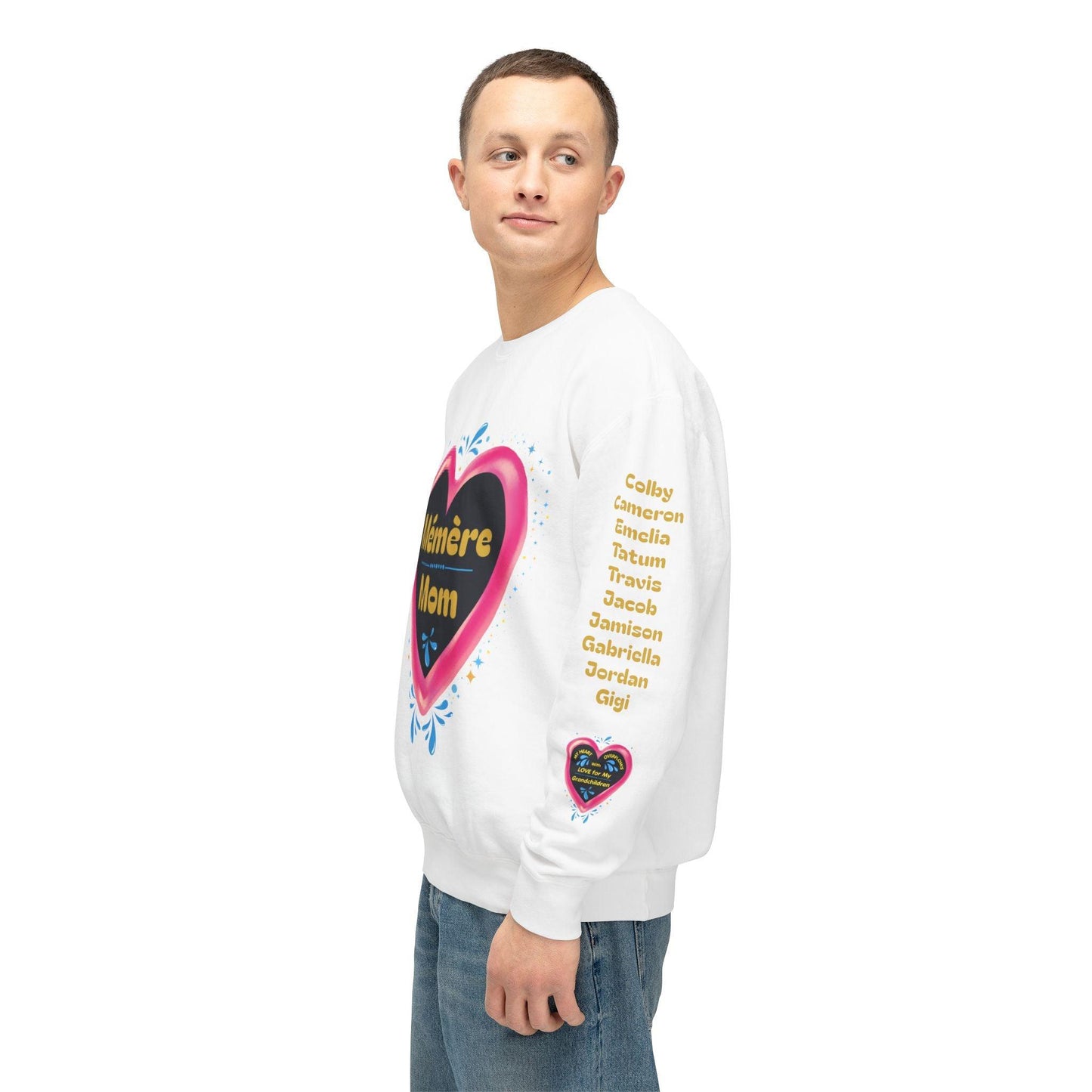 Grandma's Grandkids Crewneck Sweatshirt ✨ A grandma's love knows no bounds! Personalizable - Whippie's