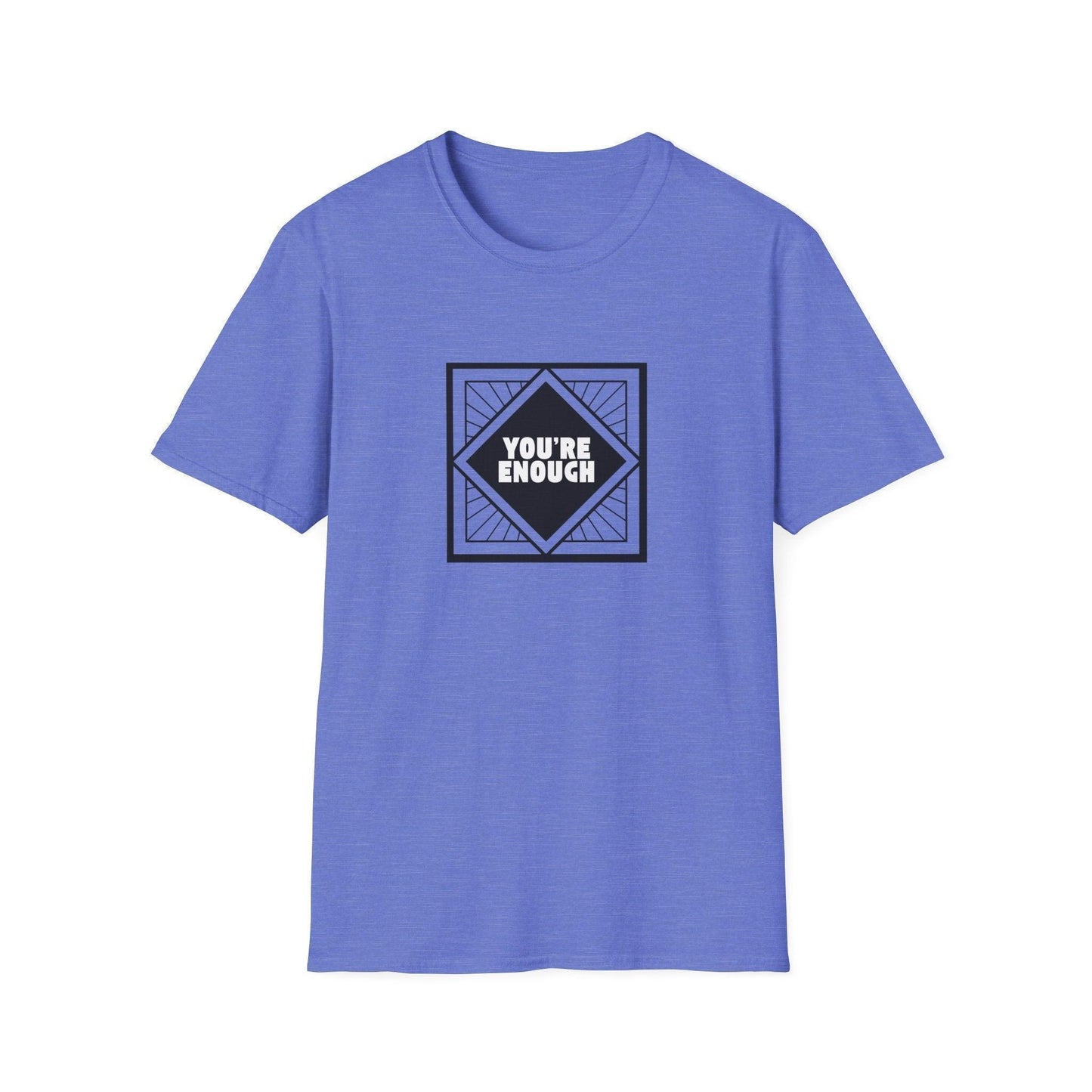 You're Enough - Simple Black Frame - Unisex T-Shirt - Whippie's
