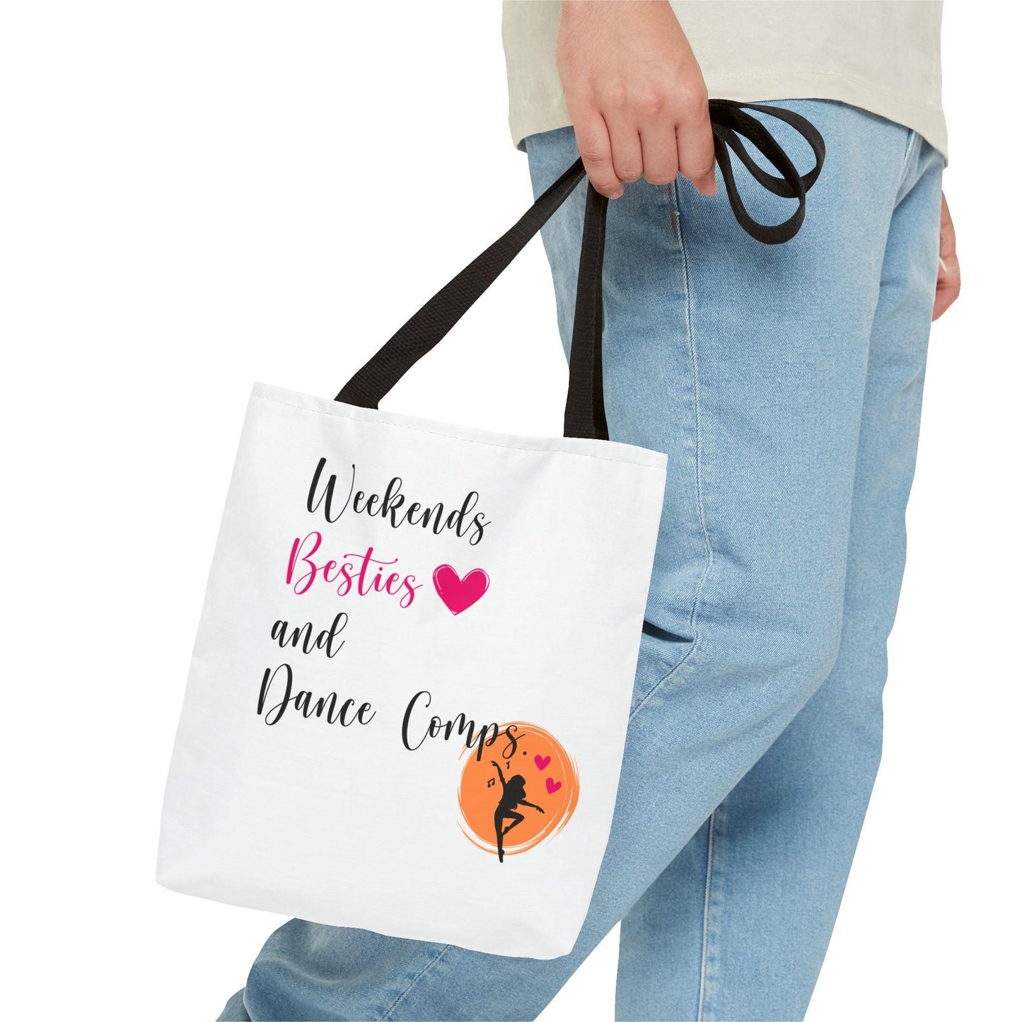 Weekends, Besties, & Dance Comps Tote Bag - 👯♀️💖 Carry Your Dance Crew Essentials in Style! 💖👯♀️ - Whippie's
