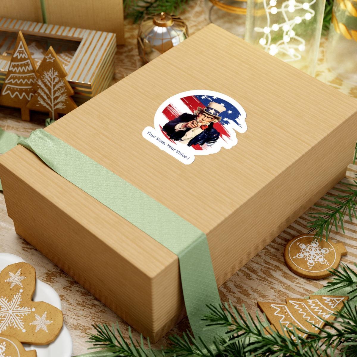 Your Vote, Your Voice! - Kiss-Cut Stickers - Whippie's