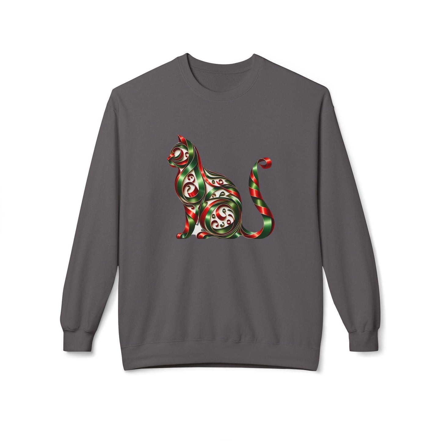 🐱 Merry Meowmas! 🎄 Unisex Fleece Sweatshirt 🎁 - Whippie's