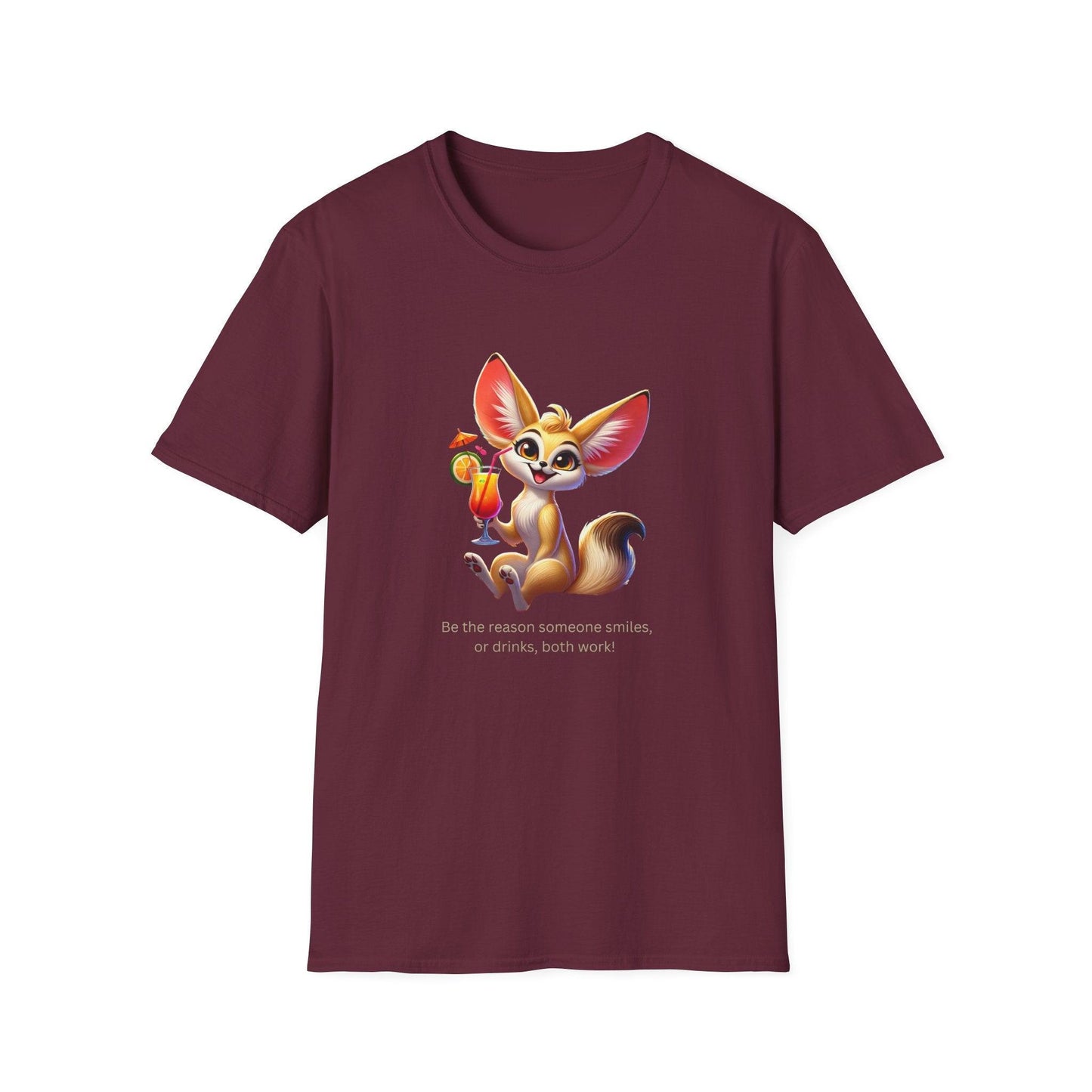 Fennec Fox Cocktail - Cheers to Good Times and Smiles! š¦šø Unisex T-shirt - Whippie's