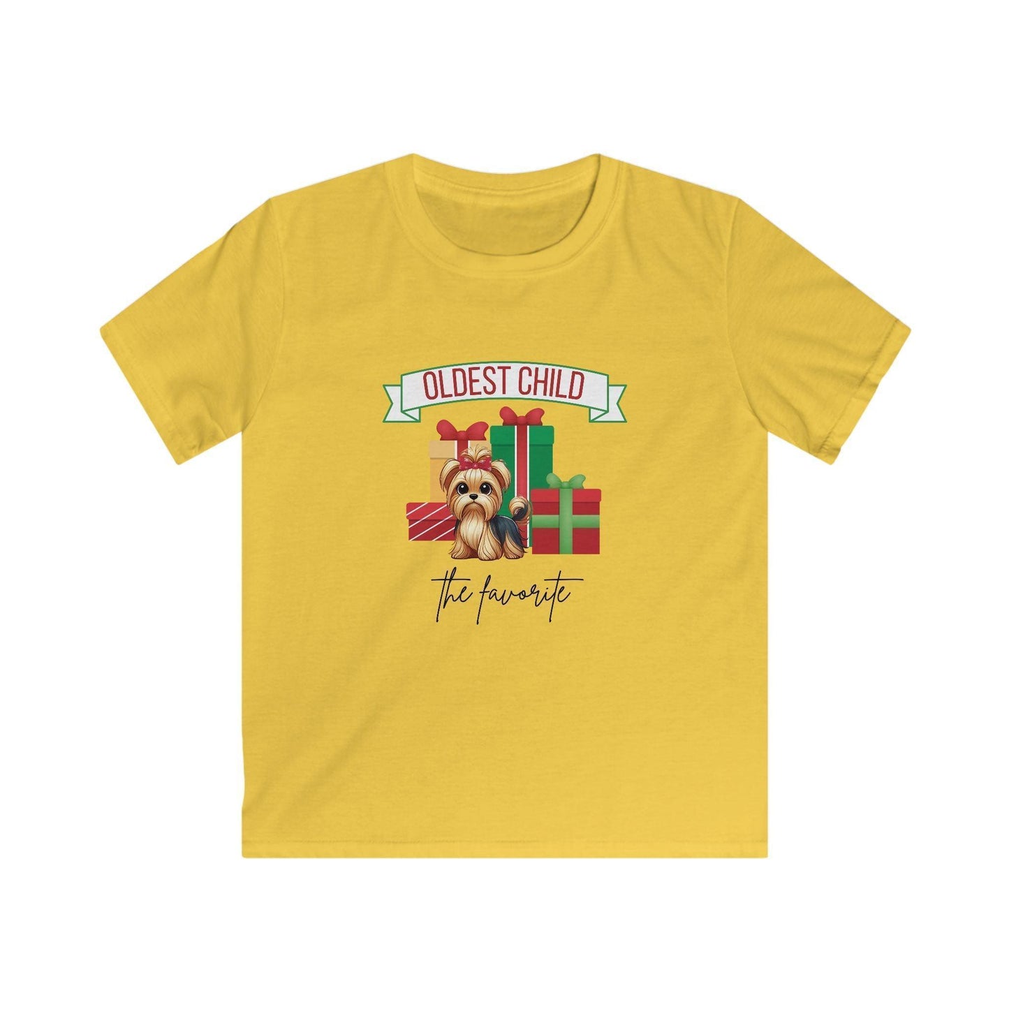 The Oldest Child, The Favorite 🎁🐶 Yorkie - Kids' Tee! 🎁👑 - Whippie's