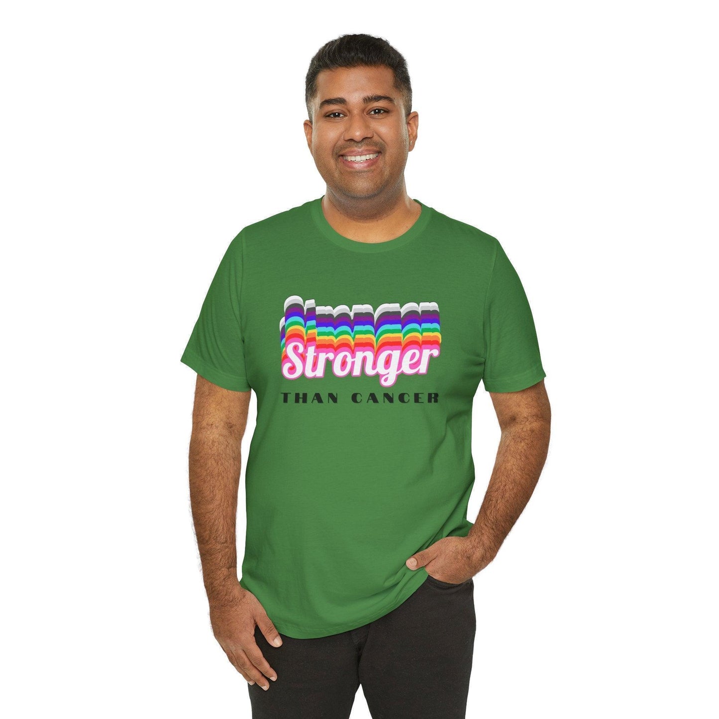 💪 Stronger Than Cancer 🎗️ Unisex Jersey Tee ✨ Show your support, wear your strength. - Whippie's