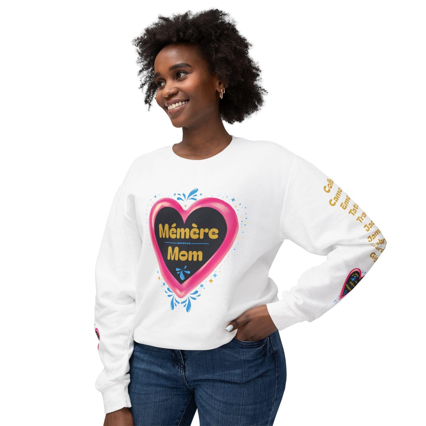 Grandma's Grandkids Crewneck Sweatshirt ✨ A grandma's love knows no bounds! Personalizable - Whippie's