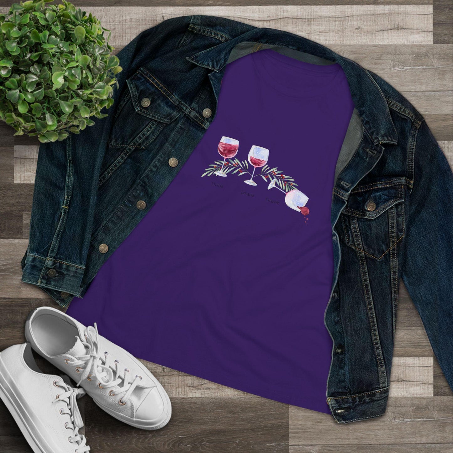 Drink, Drank, Drunk - Christmas Edition - 'Tis the Season to be Tipsy! 🍷🎄 - Women's Softstyle Tee - Whippie's