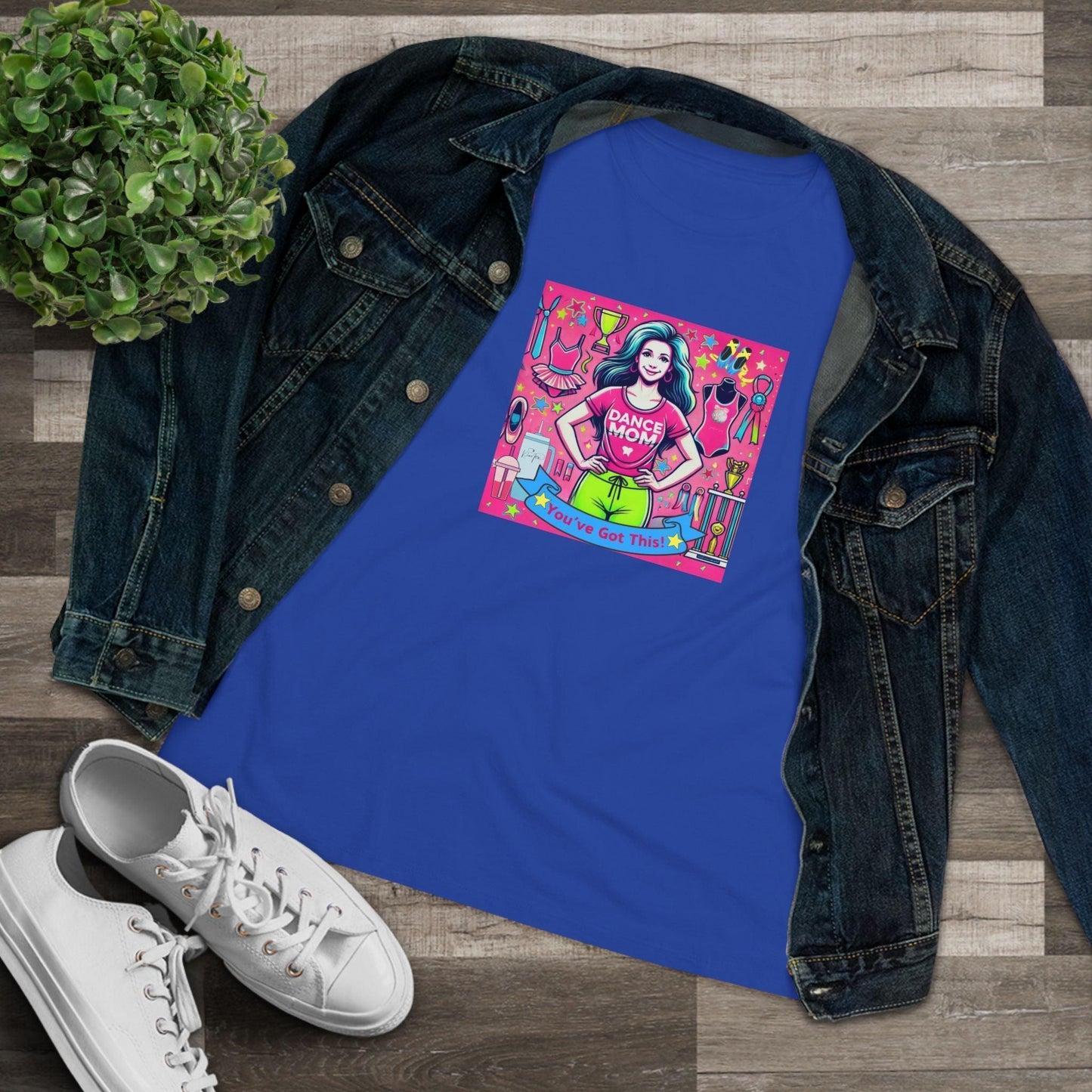 Dance Mom Magic (Brunette Mom) - A Colorful Celebration 🌈 - Women's Softstyle Tee - Whippie's