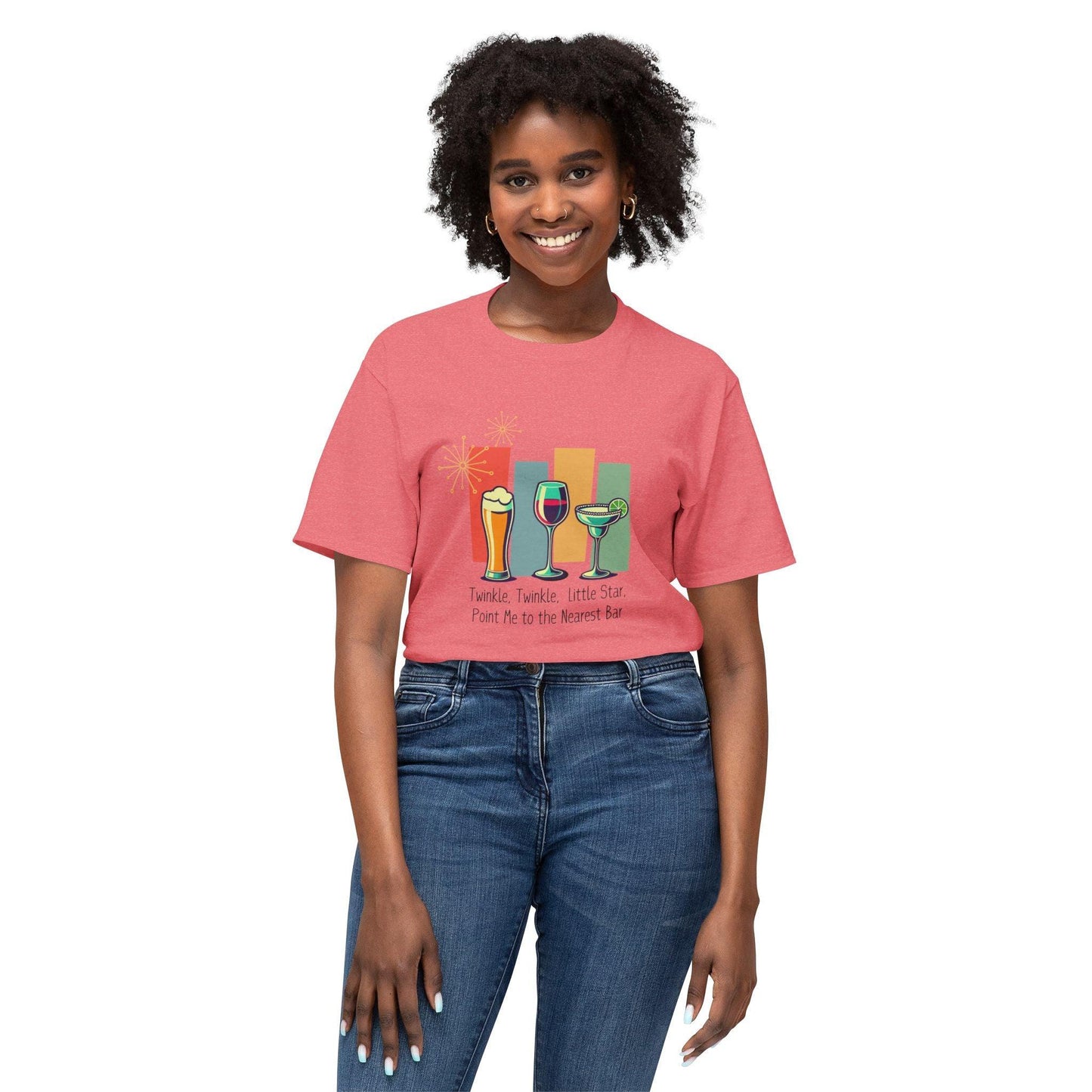 Twinkle, Twinkle, Little Star, Point Me to the Nearest Bar Unisex HD Cotton⢠T-shirt - Whippie's