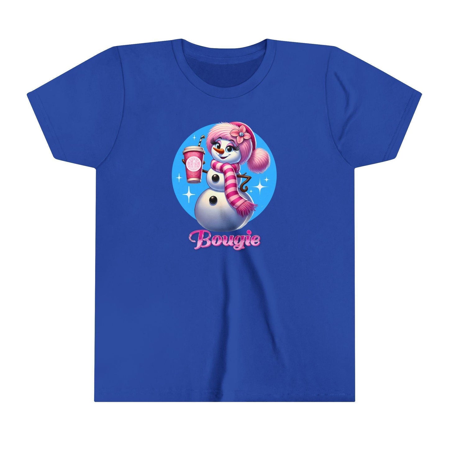 Bougie Snowwoman ❄️ ☕ ✨ Youth Short Sleeve Tee ✨ - Whippie's