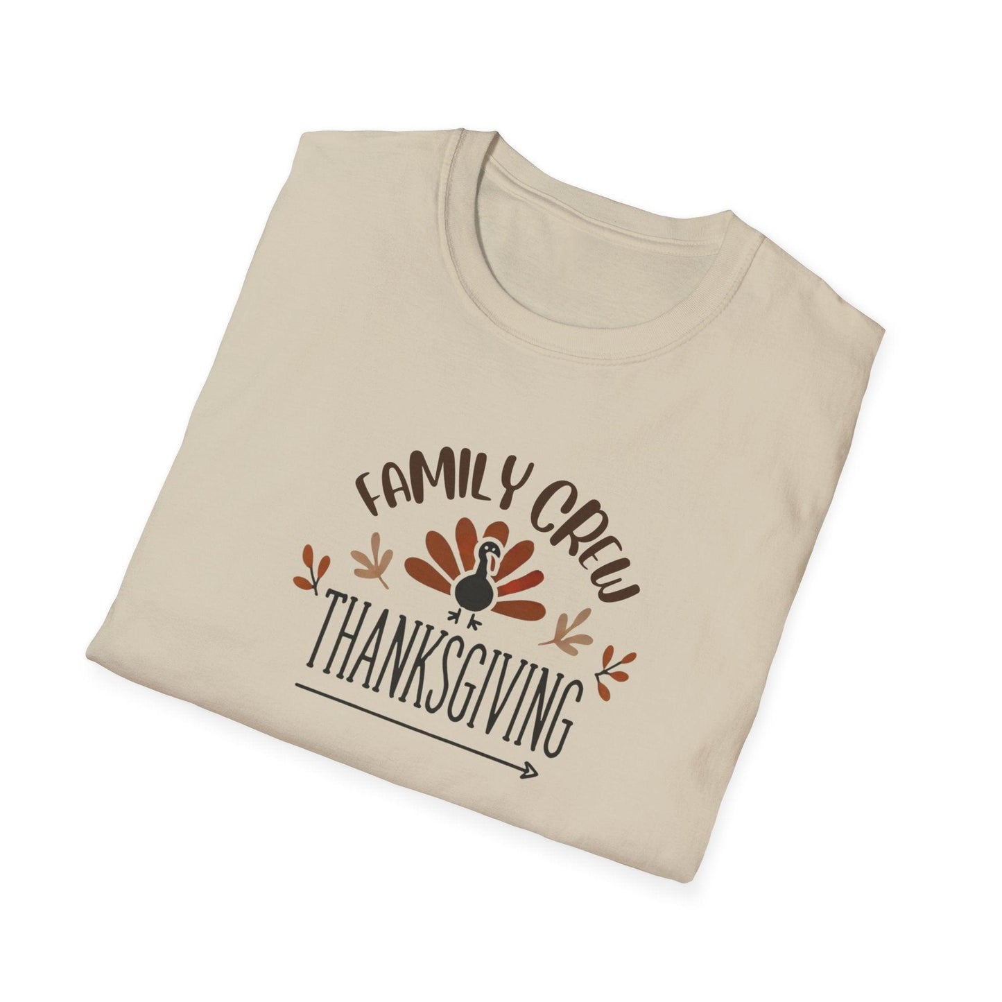 Thanksgiving Family Crew - Gobble 'Til You Wobble with Your Favorite Crew! 🦃🍁 Unisex T-Shirt - Whippie's