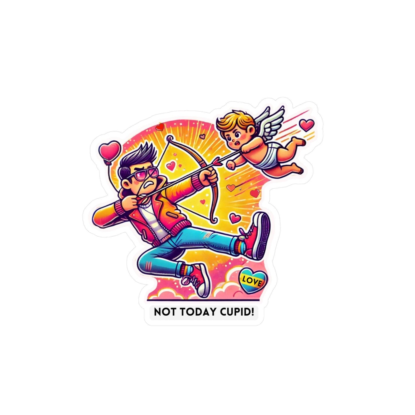๐น Cupid Begone! ๐น Kiss-Cut Vinyl Decal โจ Love on your own terms! - Whippie's