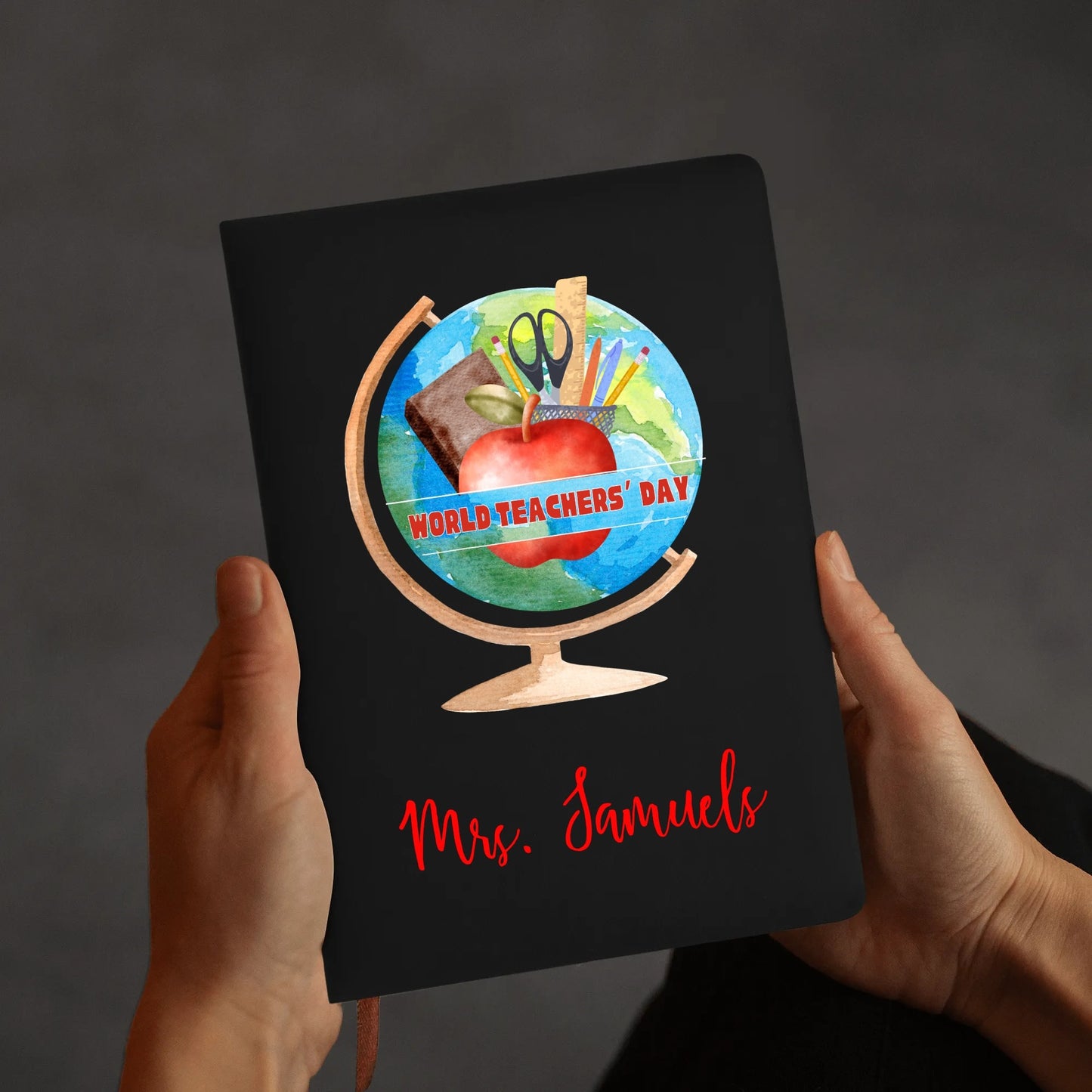 World Teachers Day PU Leather Notebook - Personalizable