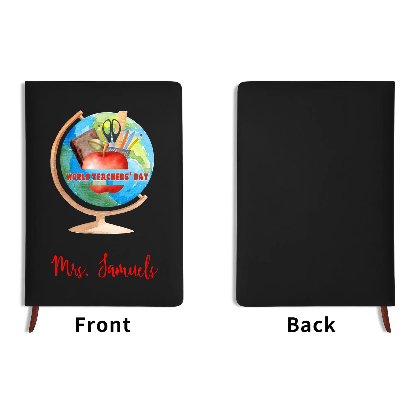 World Teachers Day PU Leather Notebook - Personalizable