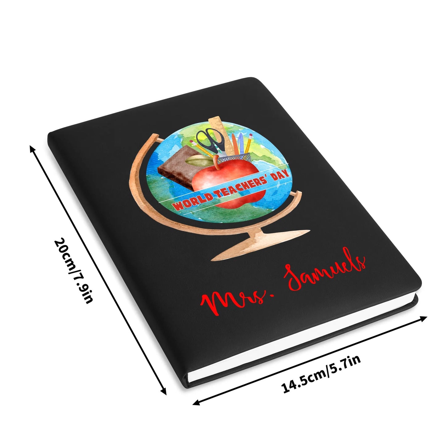 World Teachers Day PU Leather Notebook - Personalizable