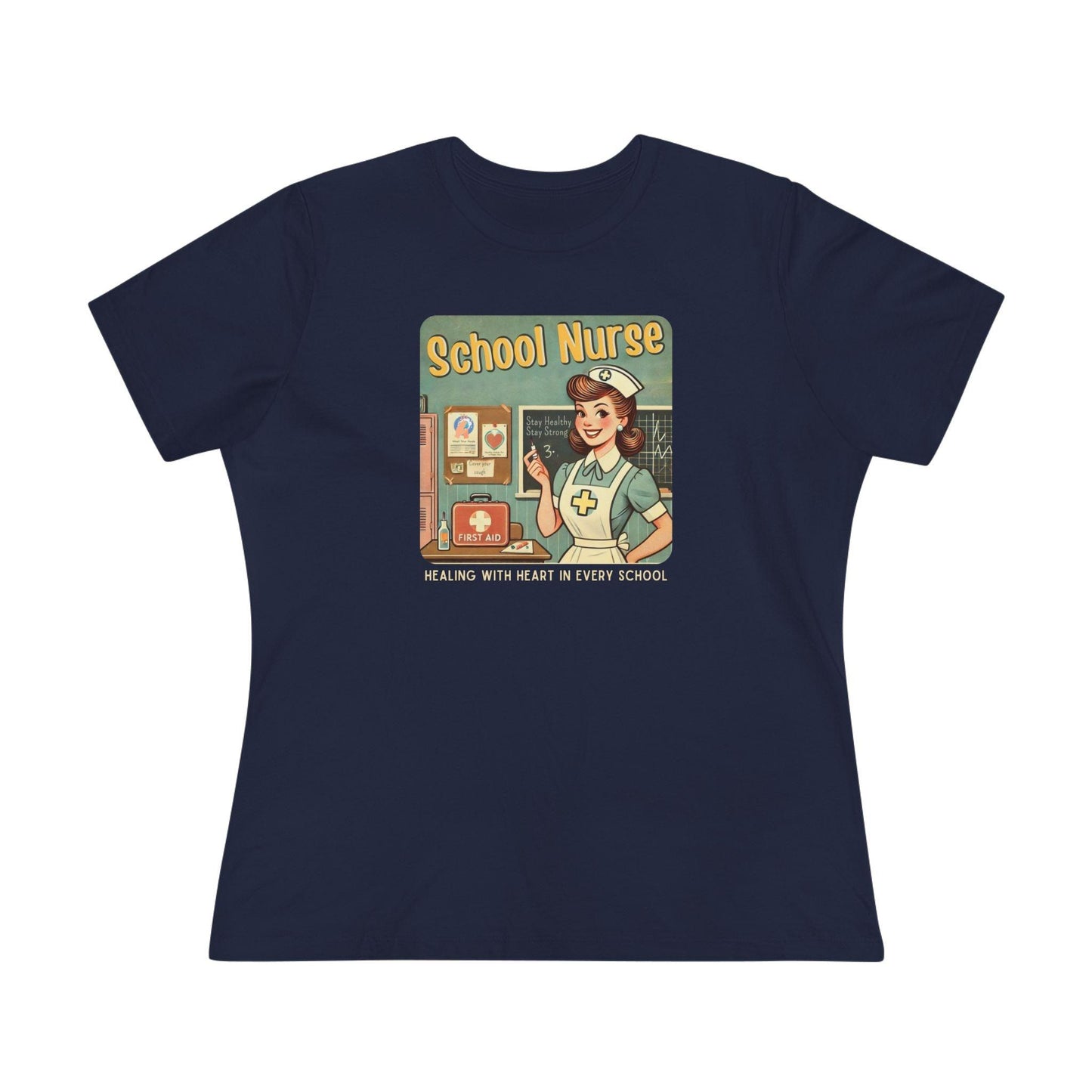 School Nurse Hero Tee - Healing with Heart in Every School 🩺❤️ - Whippie's