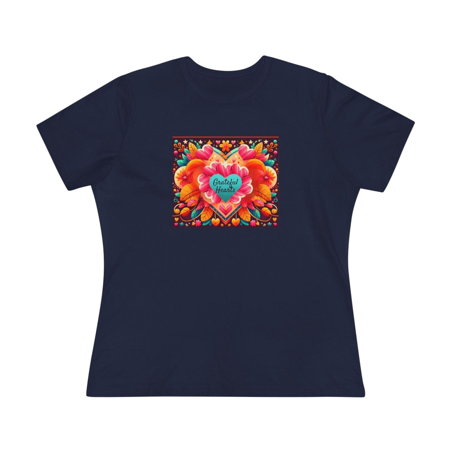 Grateful Hearts - A Celebration of Love and Gratitude 🧡💛❤️ - Women's Softstyle Tee - Whippie's