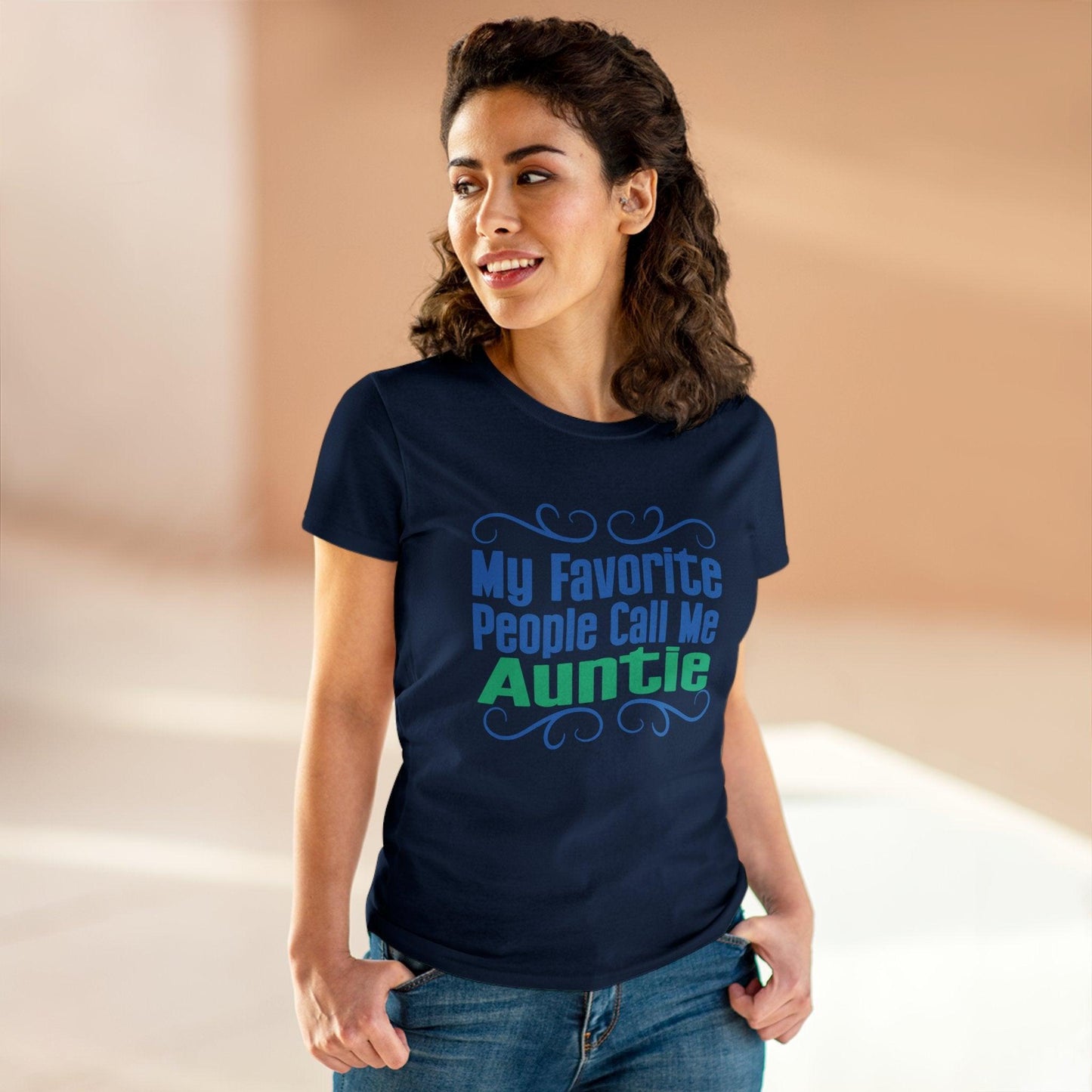 👩👧 My Favorite People Call Me AUNTIE 💖 Women's Tee ✨ The best aunties get promoted to favorite! - Whippie's