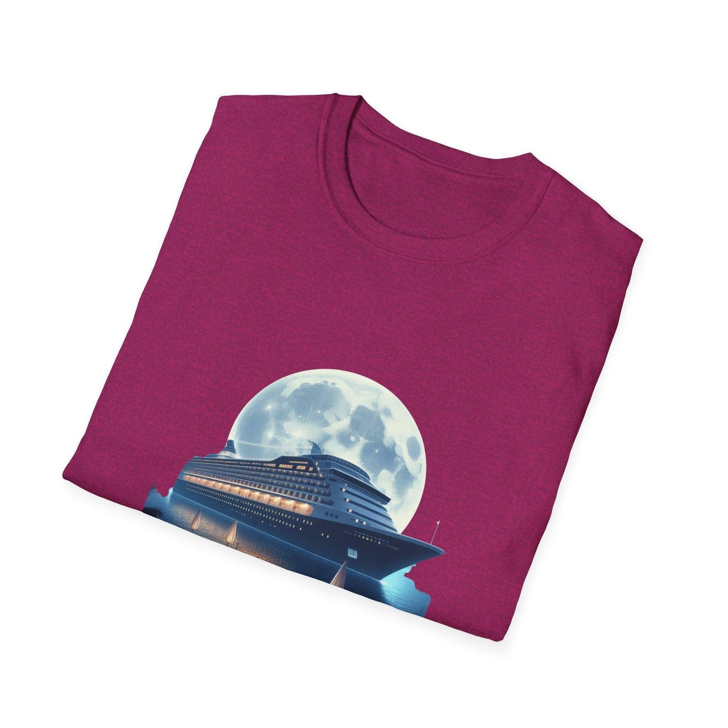 Moonlight Cruise Party 🛳️ Unisex T-Shirt - Dance the Night Away! 🌕 - Whippie's