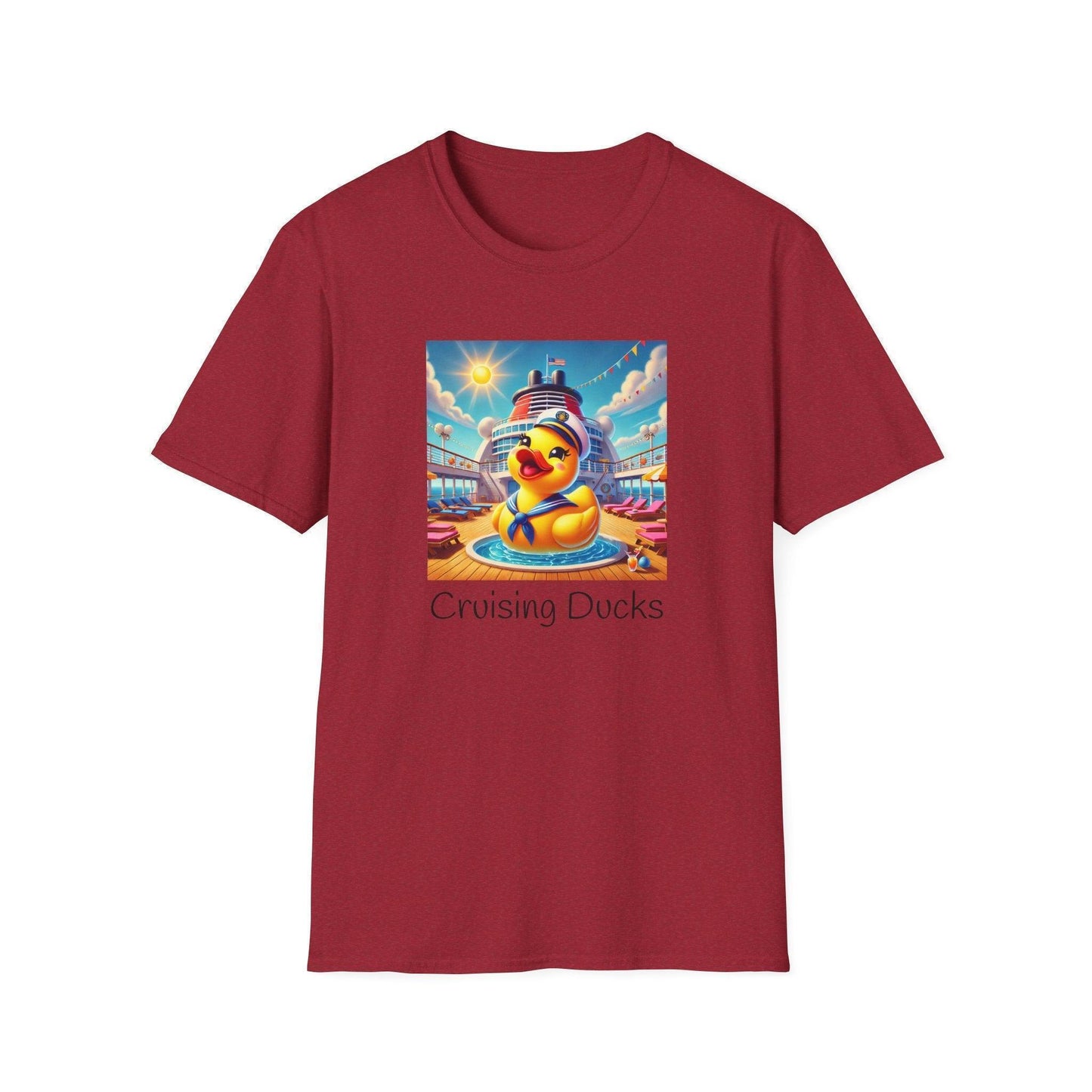 Duck on the Loose! Hilarious Cruise Ship Hide-and-Seek 🛳️ Unisex T-Shirt 🐤 - Whippie's