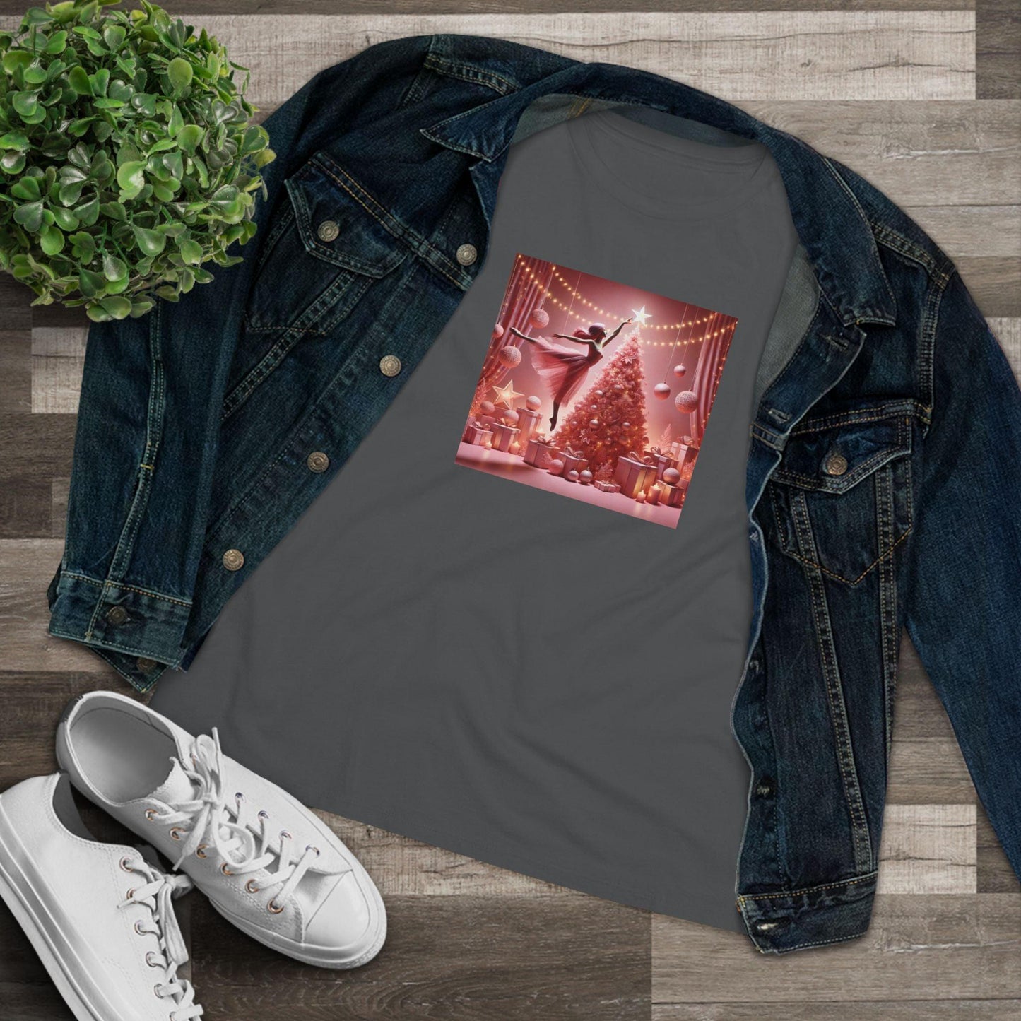 Pink Leap into the Holidays - Women's Softstyle Tee - Whippie's