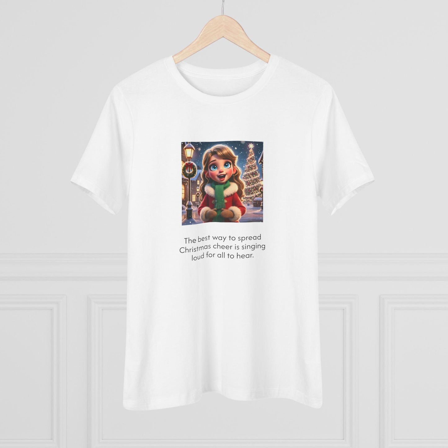 Caroler - Christmas Cheer - DBH Girl - Women's Softstyle Tee - Whippie's