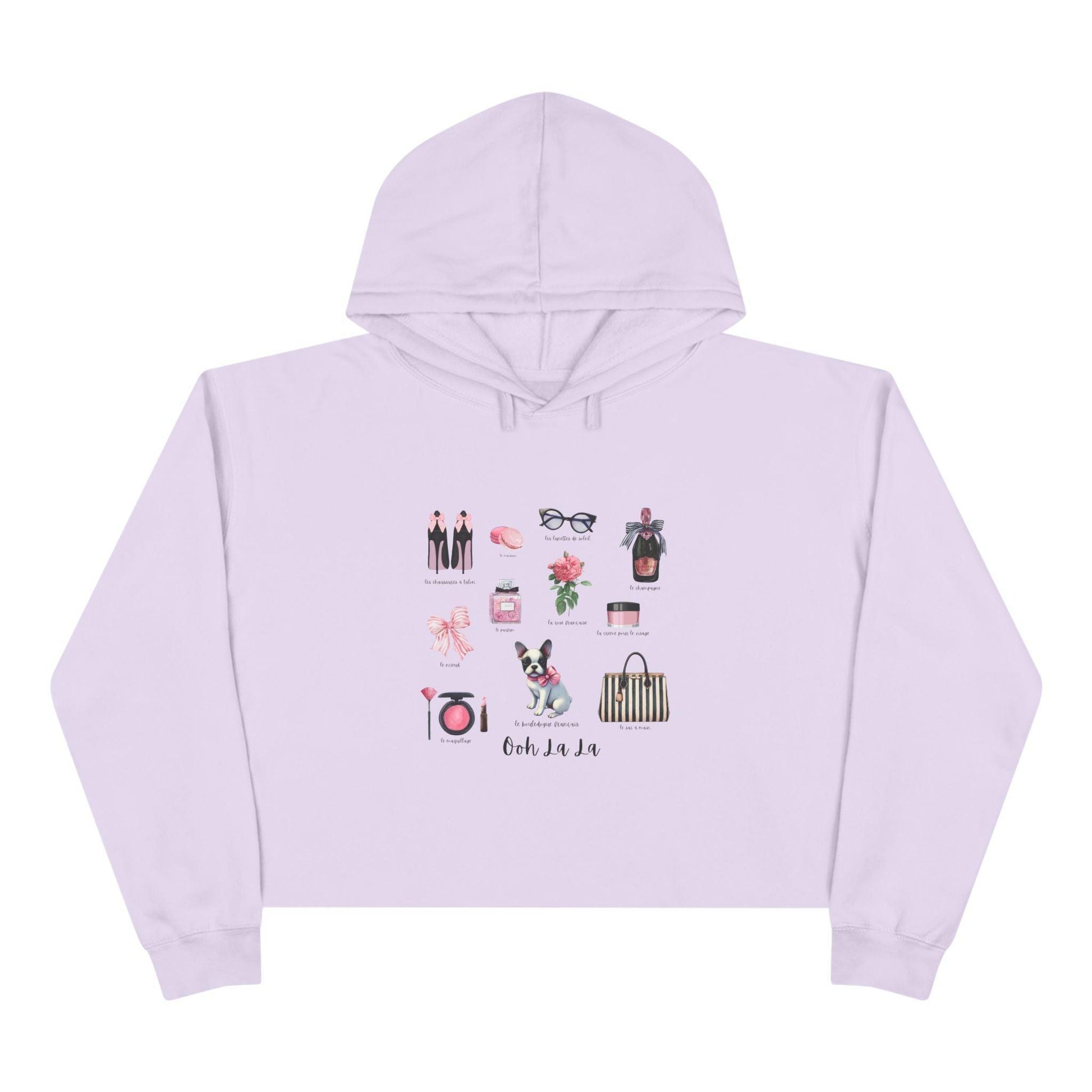Ooh La La! French Chic Crop Hoodie - Whippie's