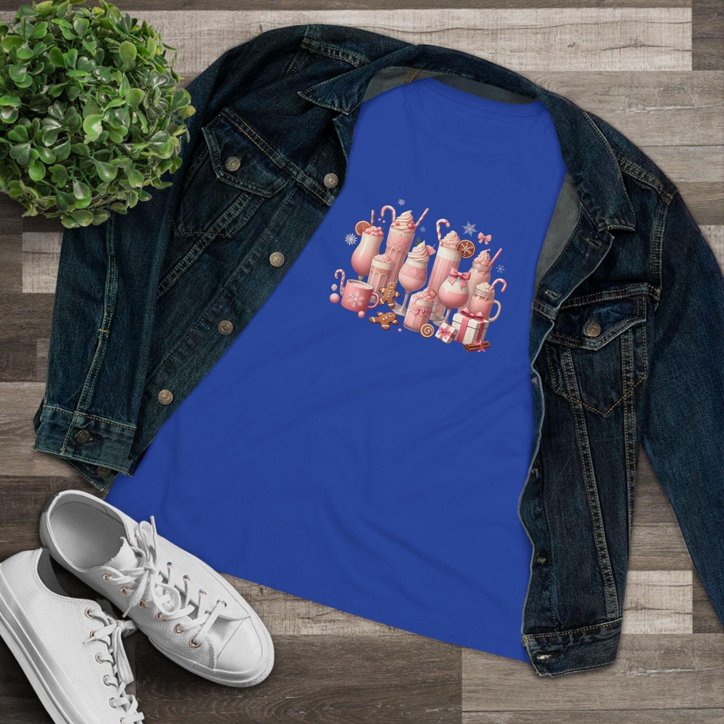 💖☕ Pretty in Pink Holiday Coffee ❄️🎀 - Women's Softstyle Tee - Whippie's