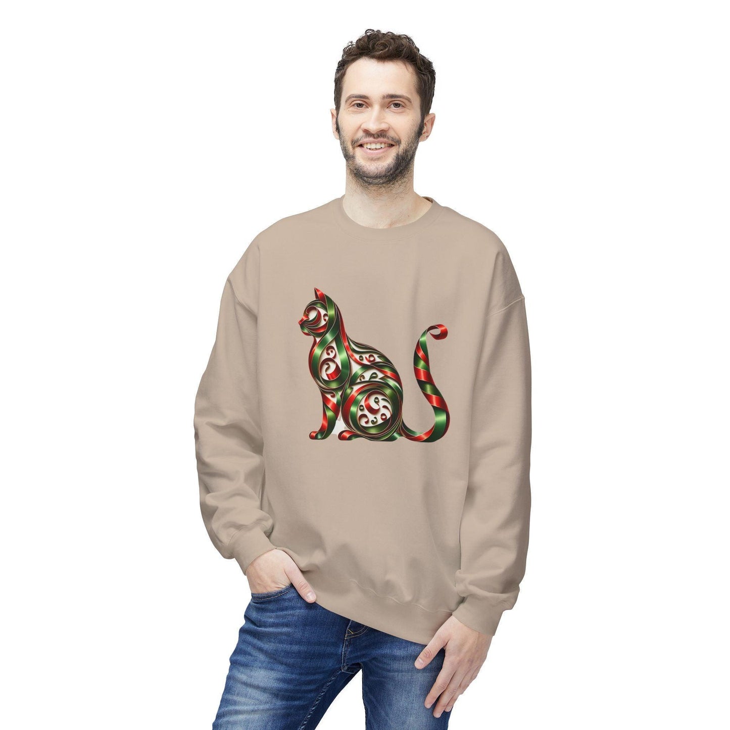 🐱 Merry Meowmas! 🎄 Unisex Fleece Sweatshirt 🎁 - Whippie's