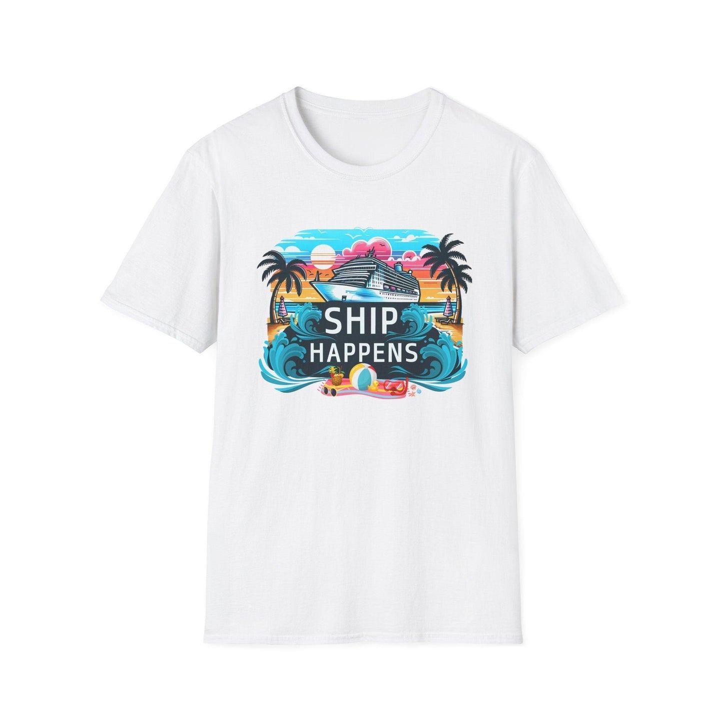 Ship Happens 🛳️🌊 Unisex Tee 🌴 (It's all part of the adventure! 😉) - Whippie's