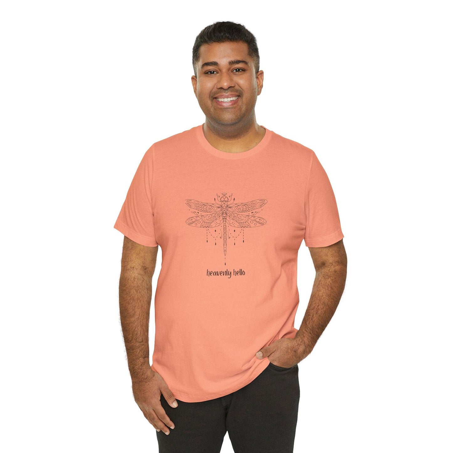 Heavenly Hello Unisex Jersey Tee - 🕊️ Carry a Piece of Heaven Close to Your Heart 🕊️ - Whippie's