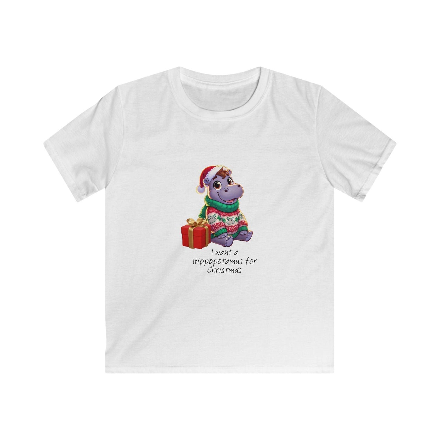 I Want a Hippopotamus for Christmas 🦛🎄 Boy Hippo - Kids' Tee! 🎁✨ - Whippie's