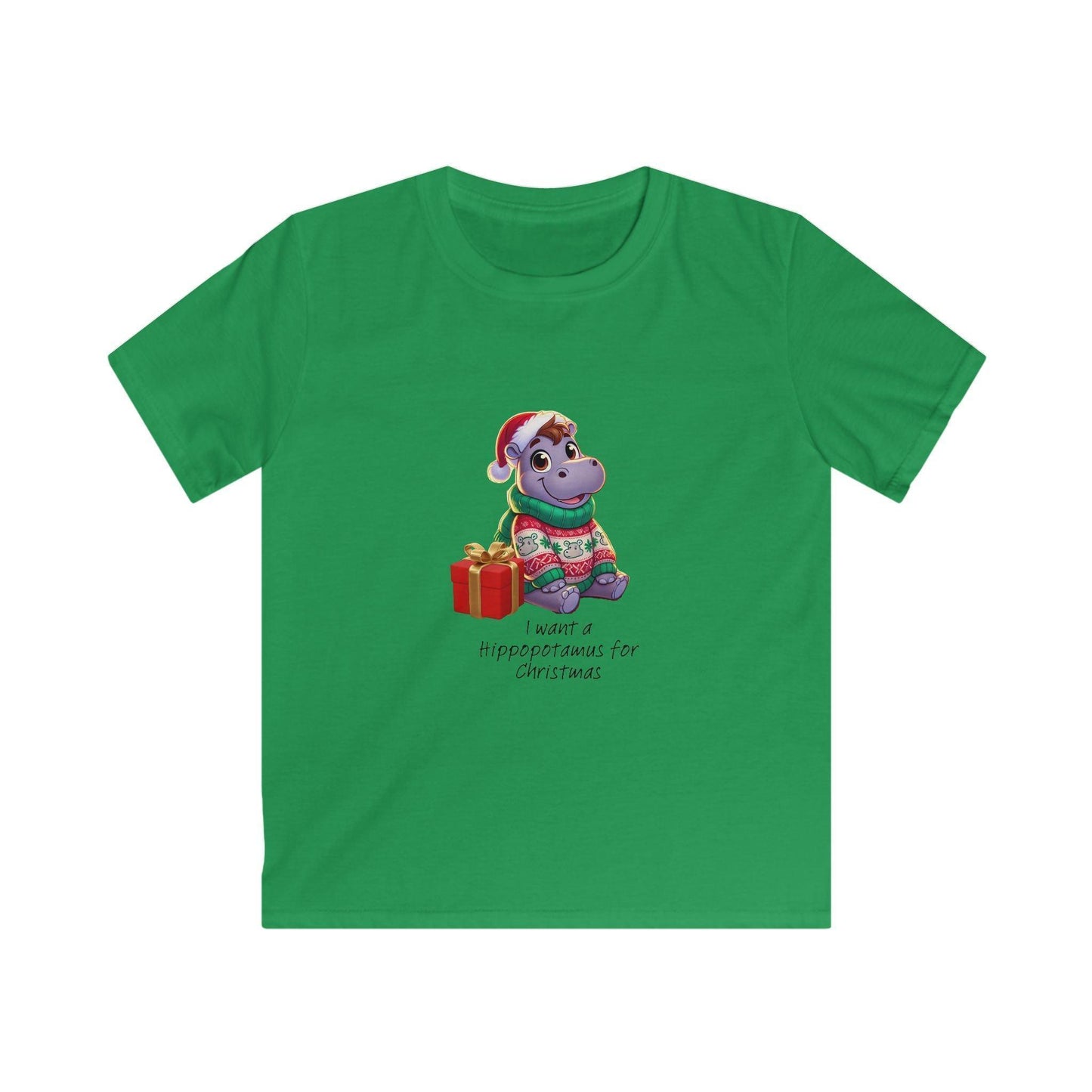 I Want a Hippopotamus for Christmas 🦛🎄 Boy Hippo - Kids' Tee! 🎁✨ - Whippie's