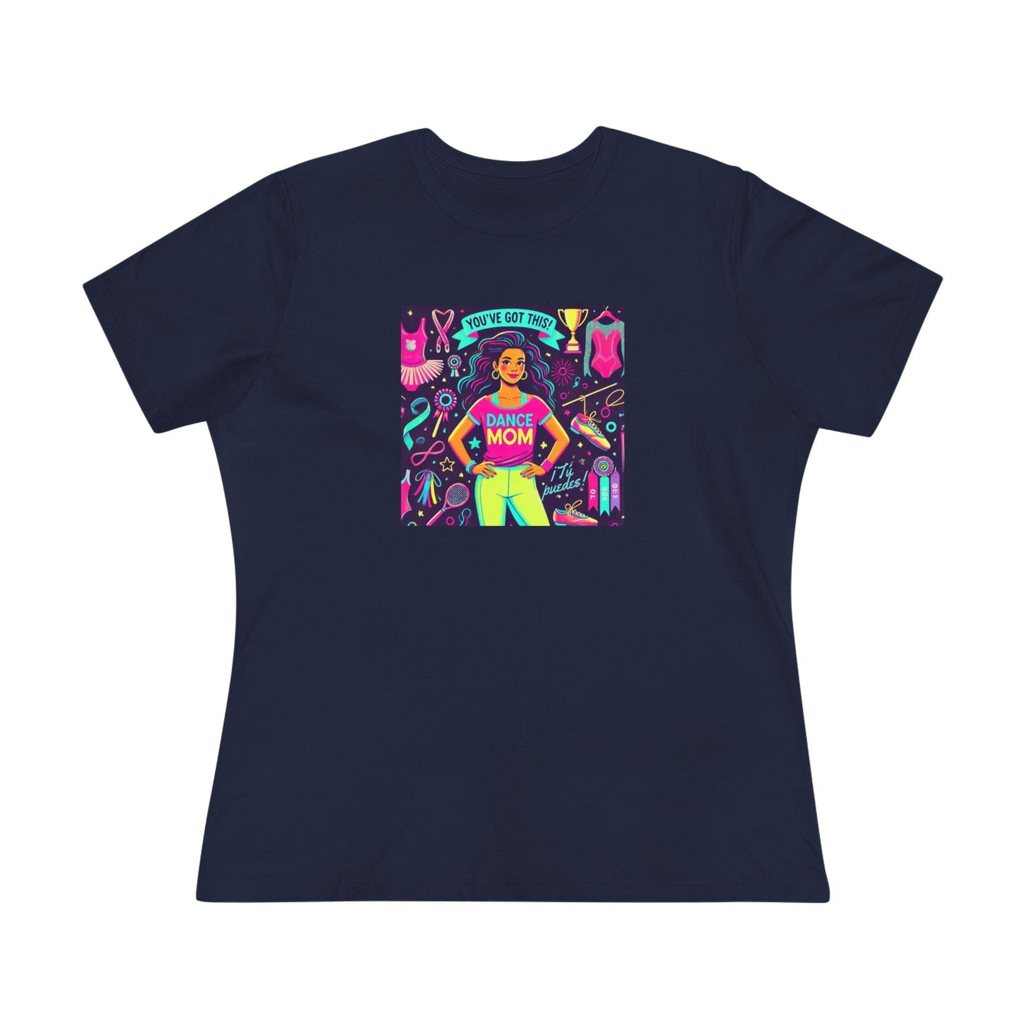 Dance Mom Magic (Latina Mom) - A Colorful Celebration 💃🌈 - Women's Softstyle Tee - Whippie's