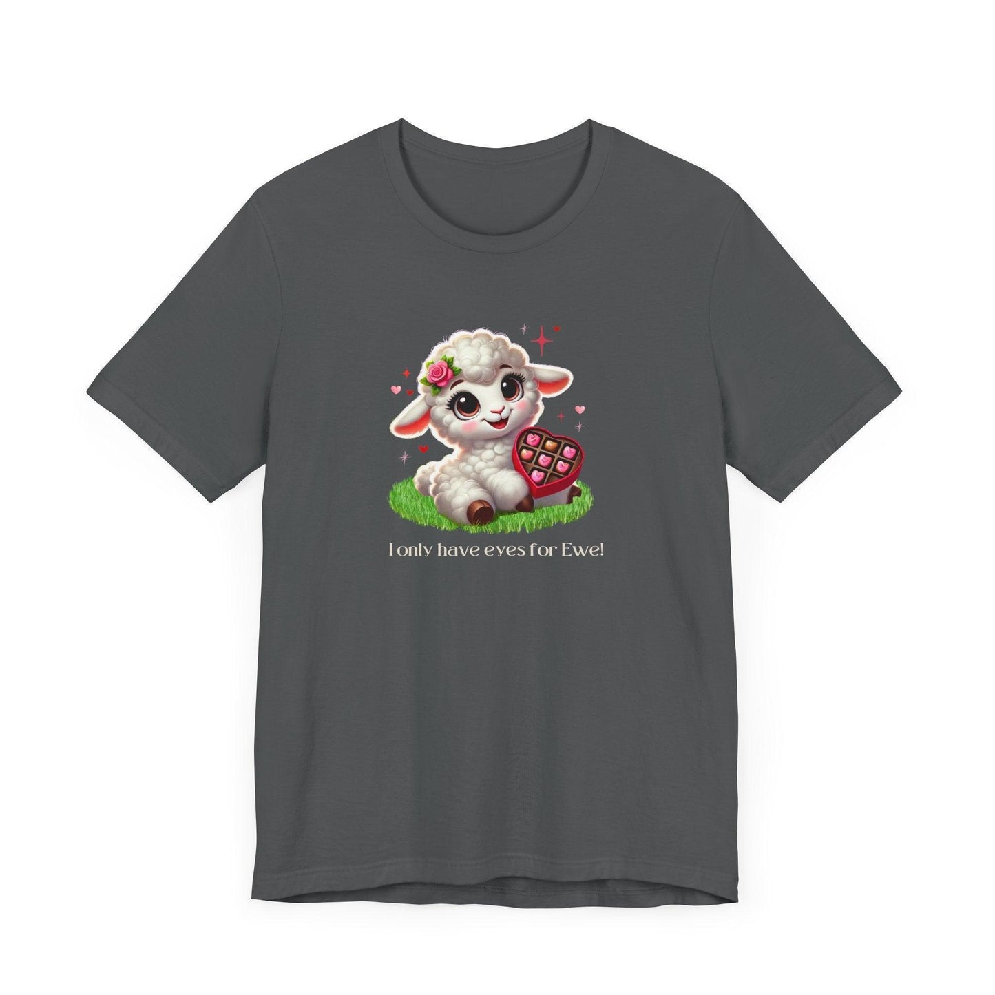 💖 I Only Have Eyes for Ewe! 🐑 Unisex Jersey Tee ✨ Spread the love this Valentine's Day! - Whippie's