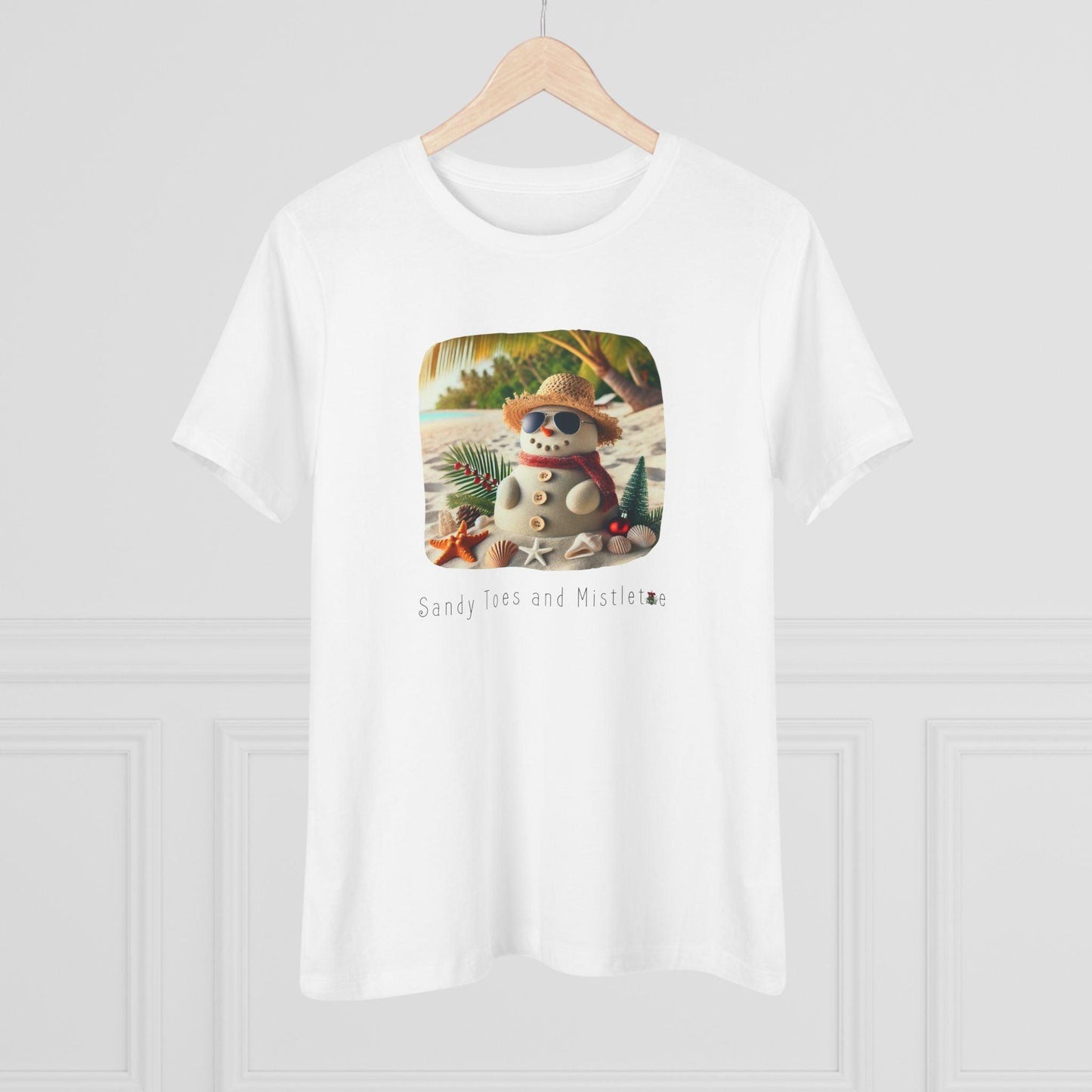 🏖️ Sandy Toes & Mistletoe ☃️ Women's Tee ✨ - Whippie's