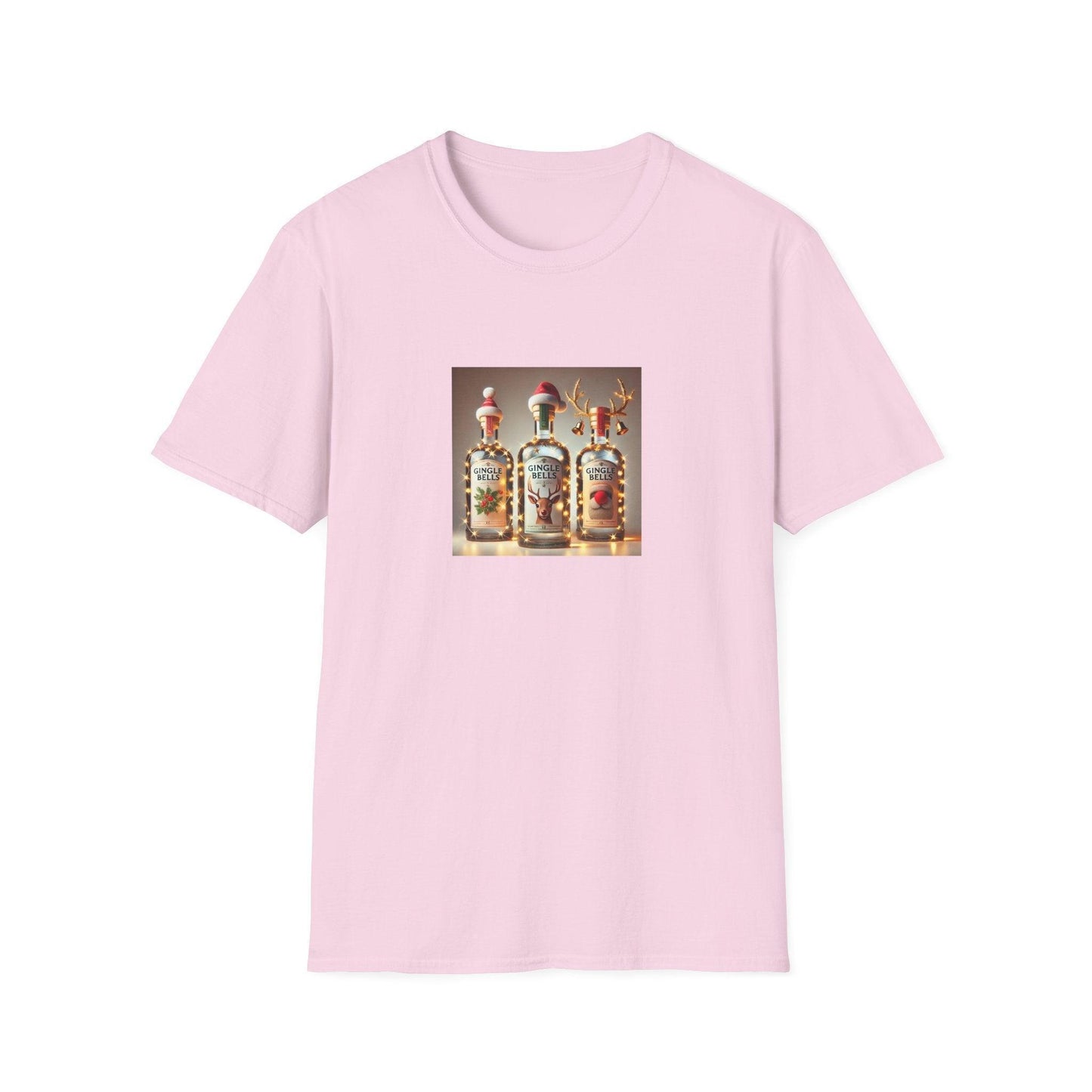 GINgle Bells! 🎄🎅🍸 - Unisex Softstyle T-shirt - Whippie's