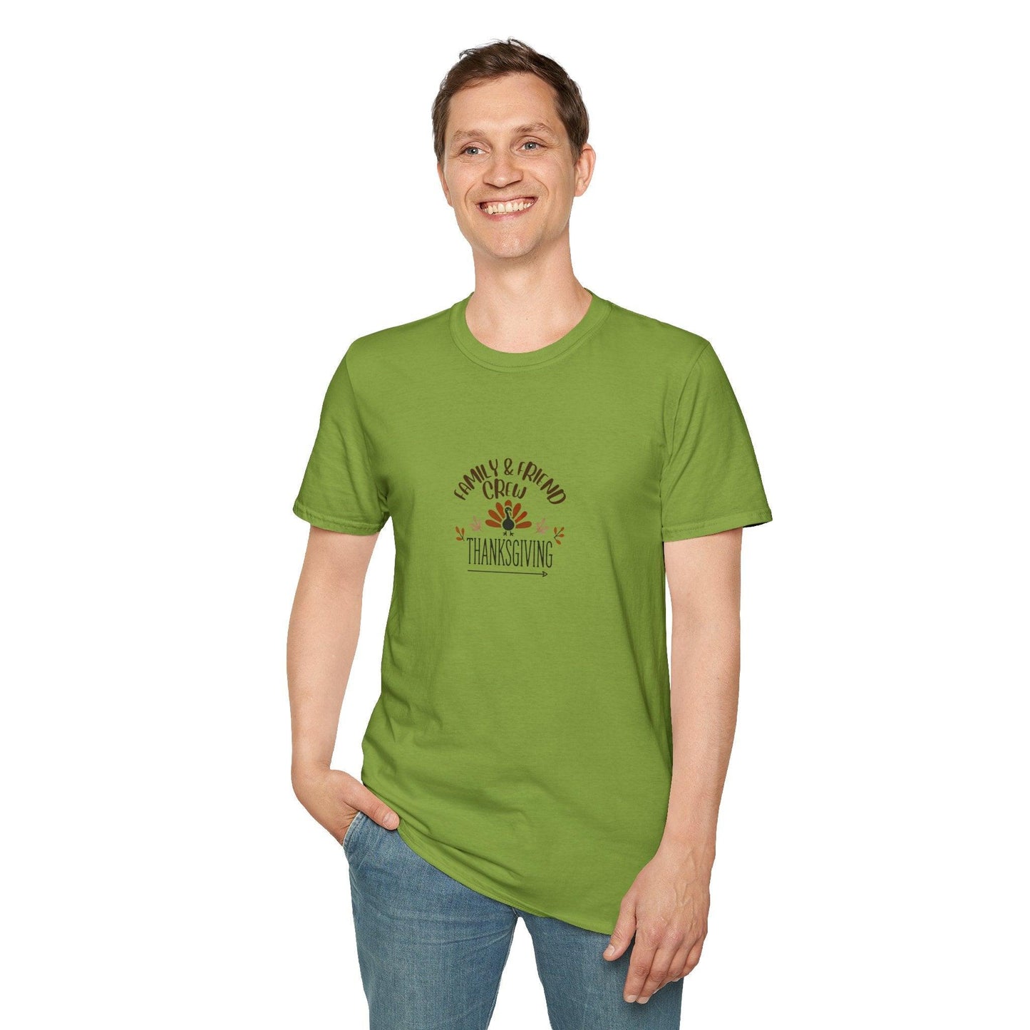 Thanksgiving Family & Friends Crew - Gobble 'Til You Wobble with Your Favorite Crew! 🦃🍁 Unisex T-Shirt - Whippie's