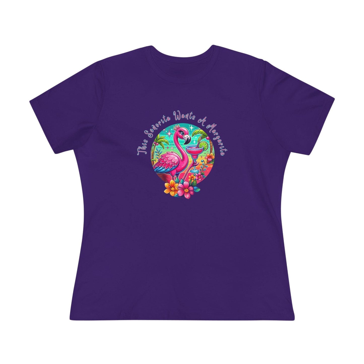 This Señorita Wants a Margarita - Women's Cotton Tee 🦩🍹 - Whippie's