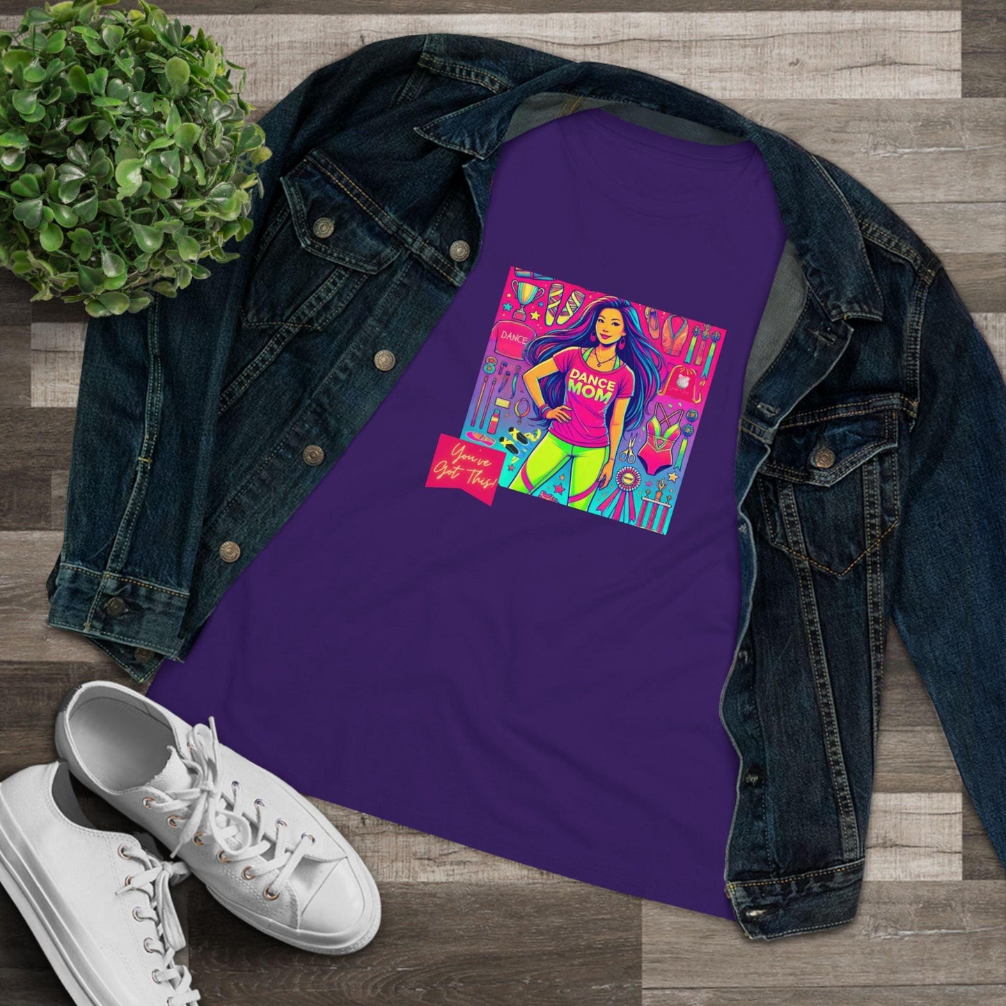 Dance Mom Magic (Asian Mom) - A Colorful Celebration 🌈 - Women's Softstyle Tee - Whippie's