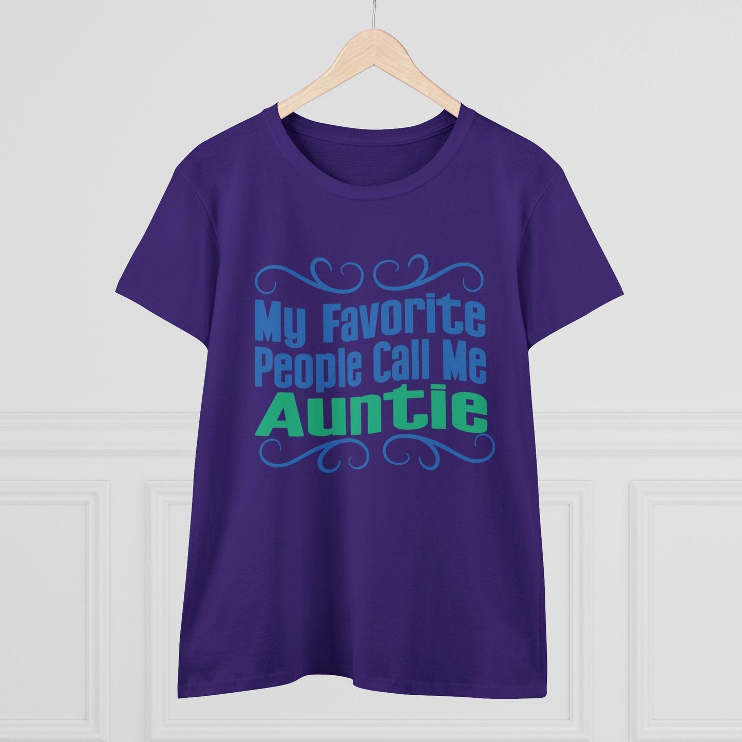 👩👧 My Favorite People Call Me AUNTIE 💖 Women's Tee ✨ The best aunties get promoted to favorite! - Whippie's