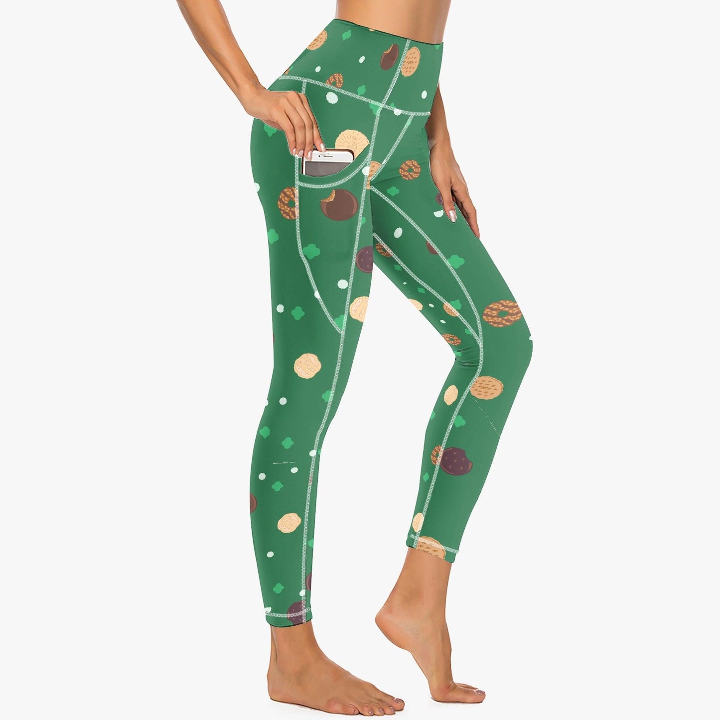 Girl Scout Cookie High-Rise Yoga Pants - ๐ช Fuel Your Cookie Sales with Comfort and Style! ๐ช - Whippie's
