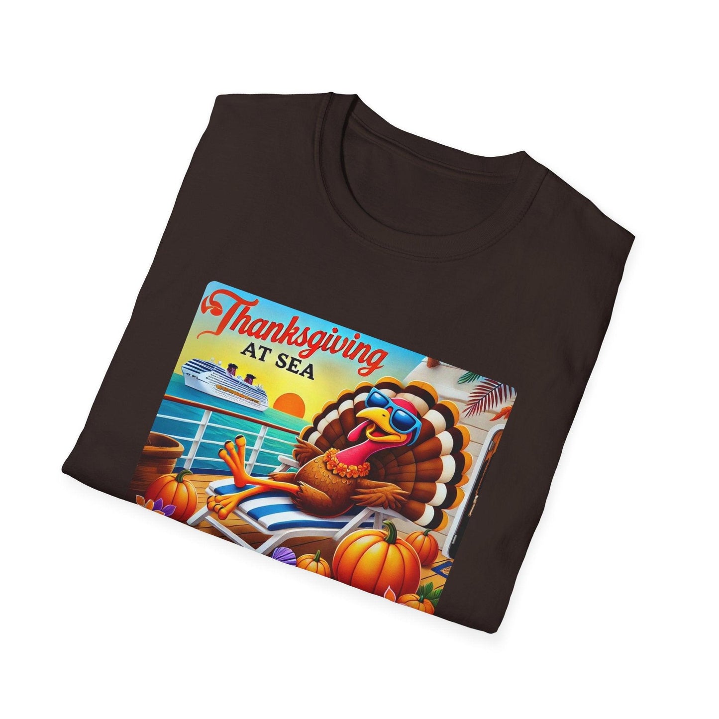 Turkey on Vacation - Gobble 'til You Wobble on the Open Seas! š¦š¢ Unisex T-Shirt š - Whippie's