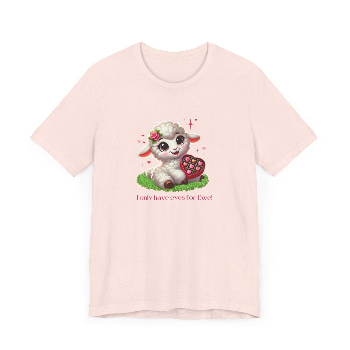 💖 I Only Have Eyes for Ewe! 🐑 Unisex Jersey Tee ✨ Spread the love this Valentine's Day! - Whippie's
