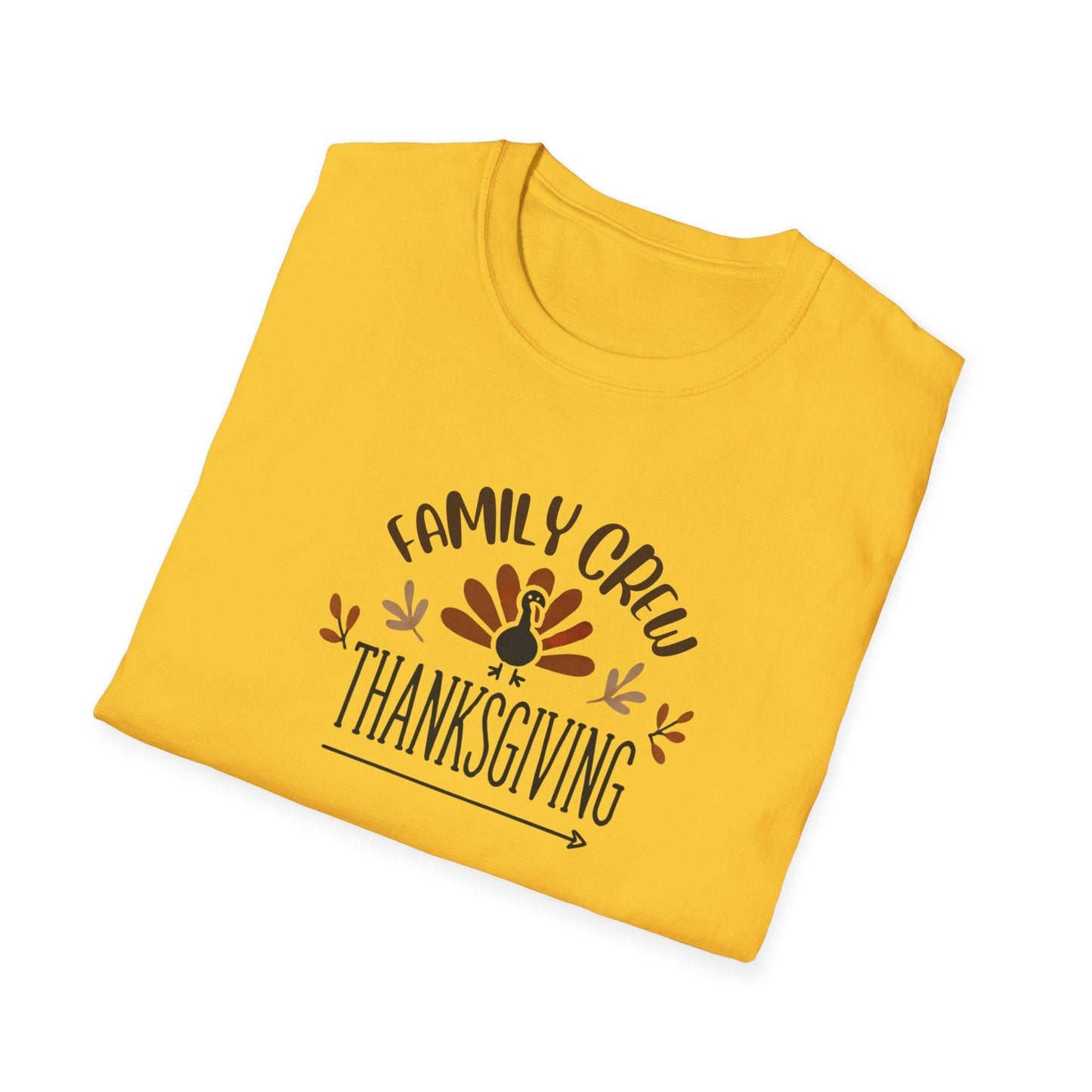 Thanksgiving Family Crew - Gobble 'Til You Wobble with Your Favorite Crew! 🦃🍁 Unisex T-Shirt - Whippie's
