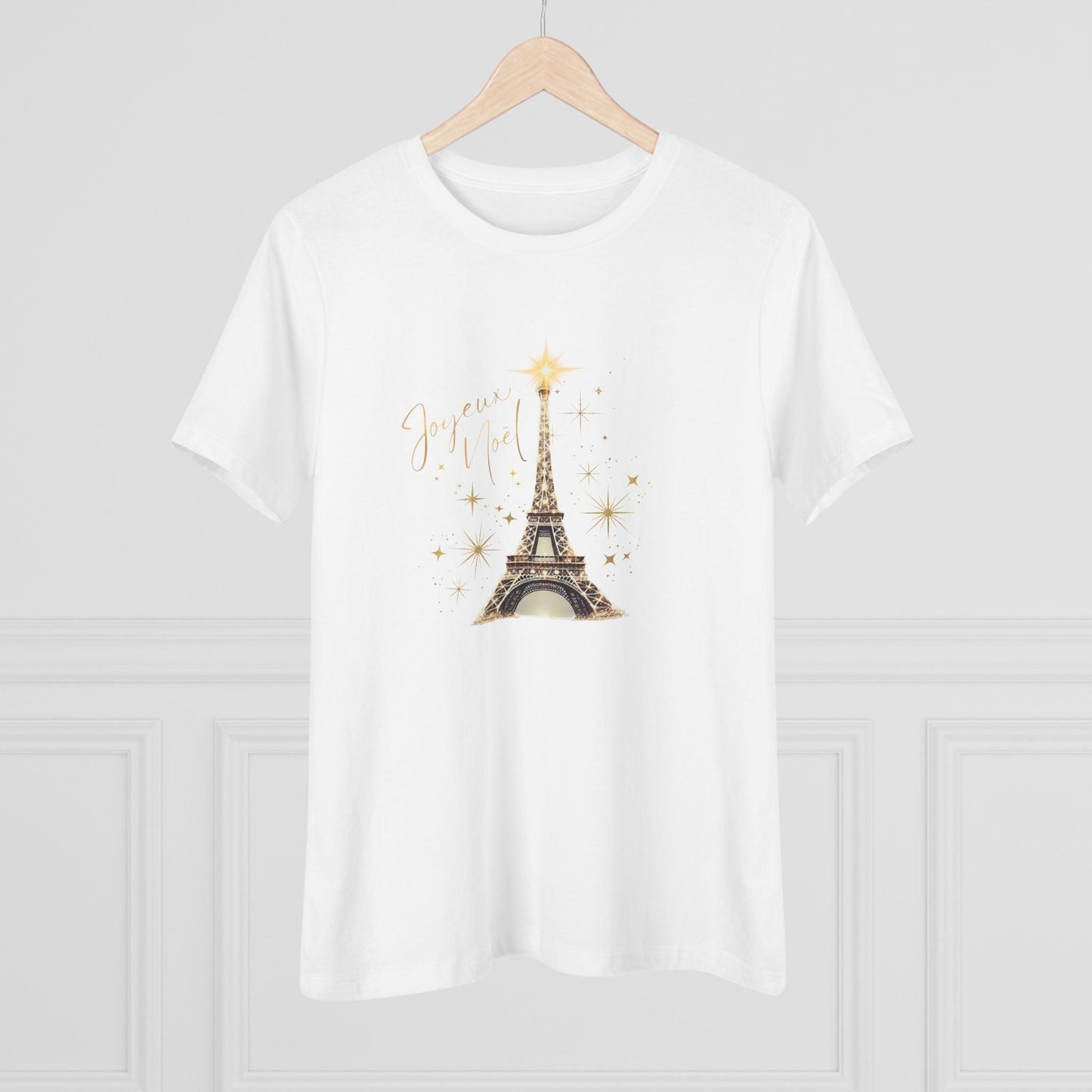 ✨ Joyeux Noël Women's Tee 🗼 A touch of Parisian elegance. - Whippie's