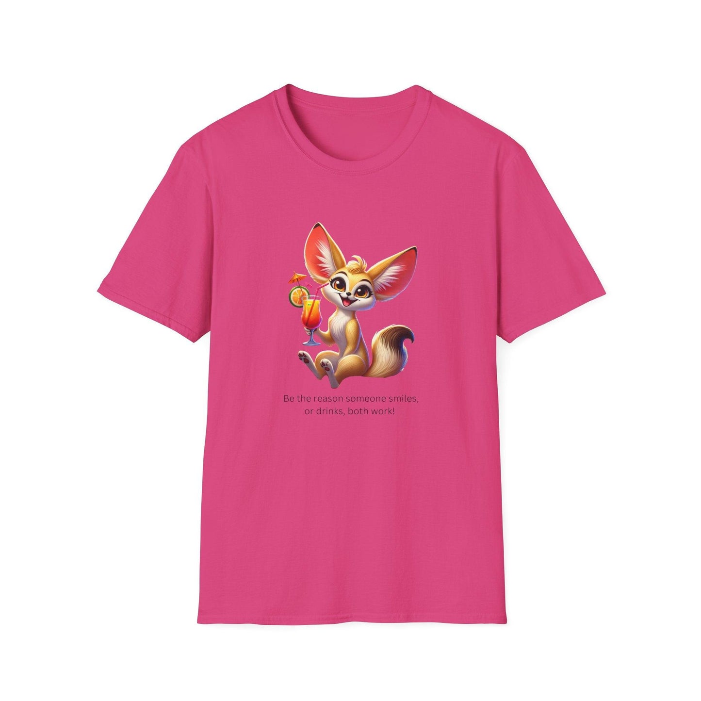 Fennec Fox Cocktail - Cheers to Good Times and Smiles! š¦šø Unisex T-shirt - Whippie's