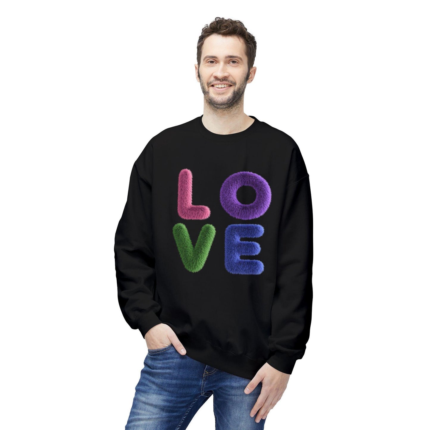 Fuzzy Love - Unisex Fleece Sweatshirt - Spread the Love ❤️ - Whippie's